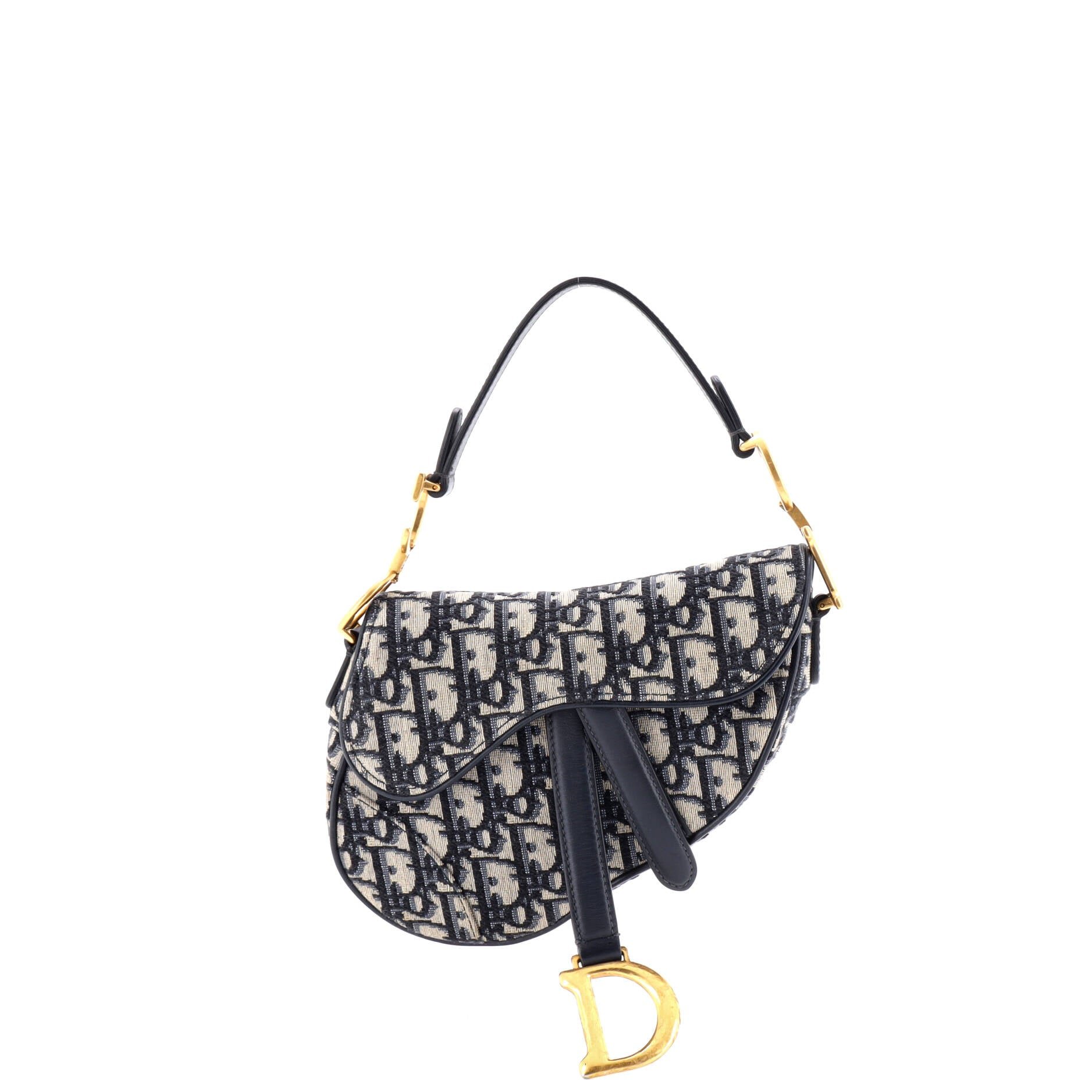 Dior Saddle Handbag Oblique Canvas Mini