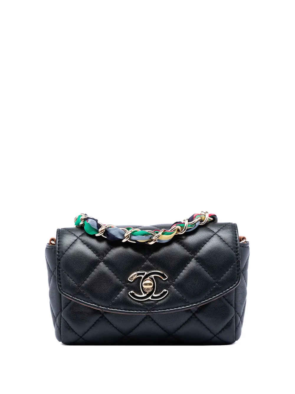 2021 Mini Quilted Lambskin Cocovado Ribbon Chain Flap crossbody bag