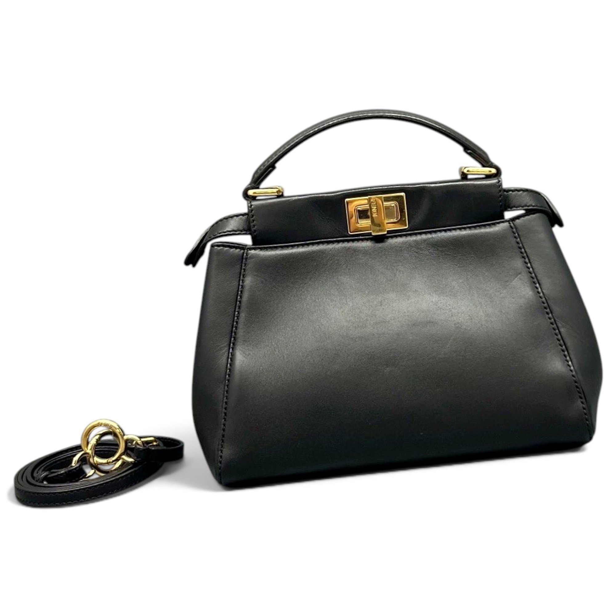 Peekaboo leather handbag