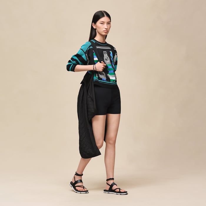 Noir Modular Poncho Jacket