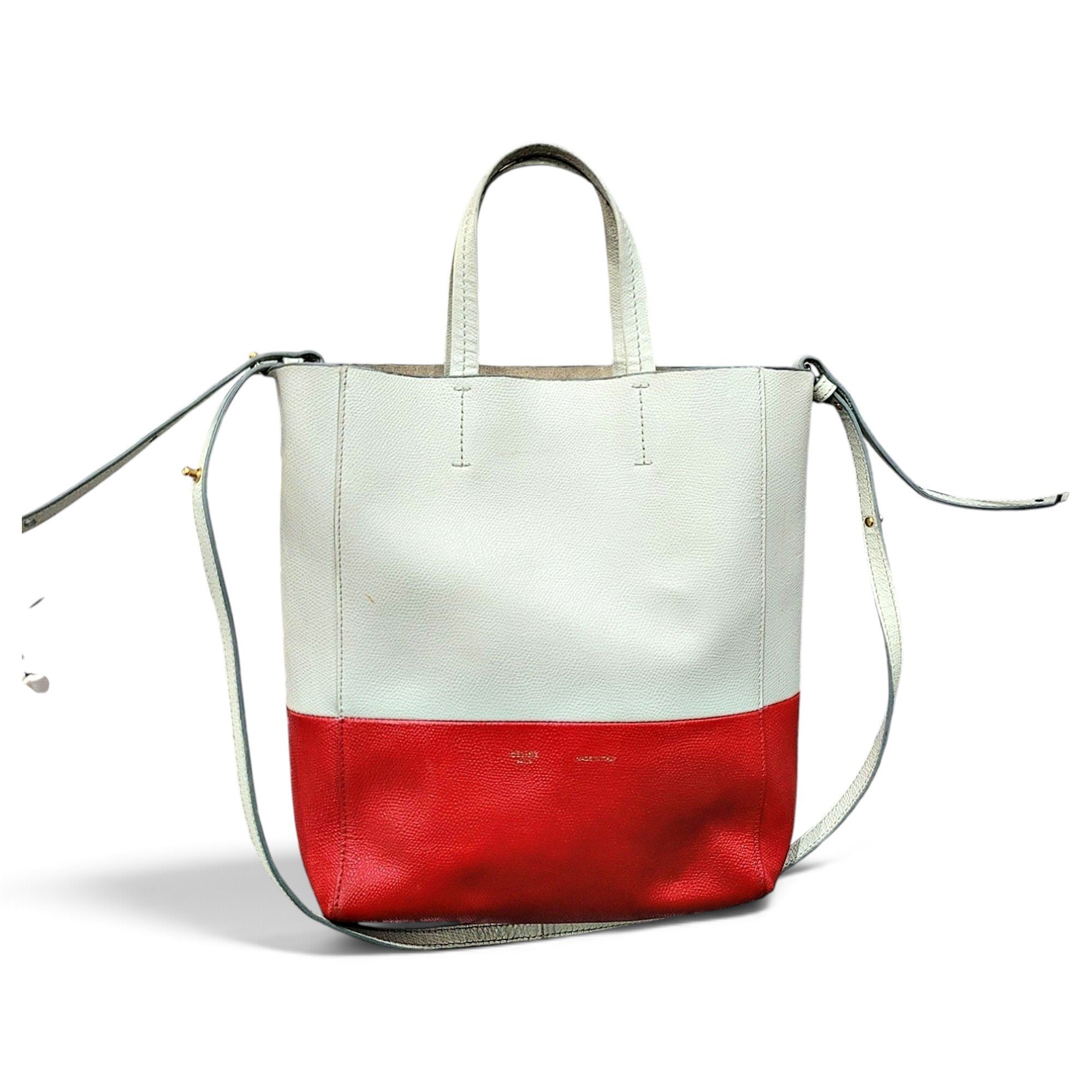 Cabas leather tote