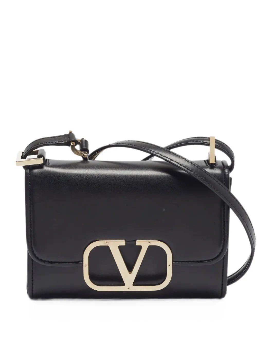 VLogo flap crossbody bag