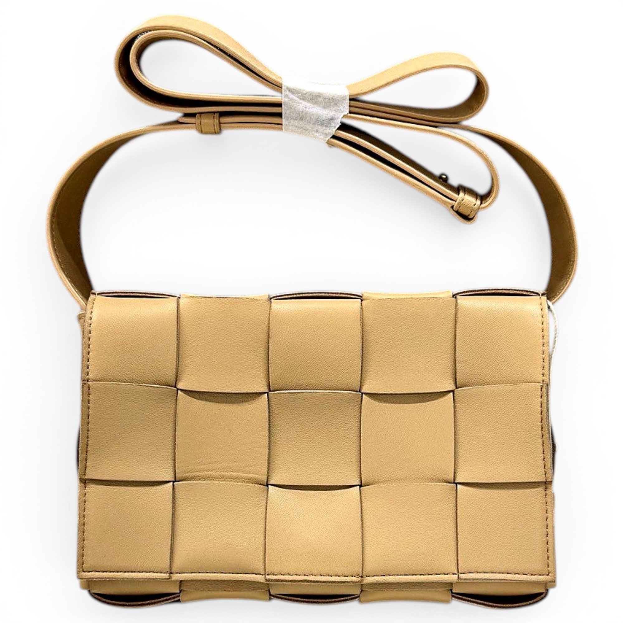 Cassette leather handbag