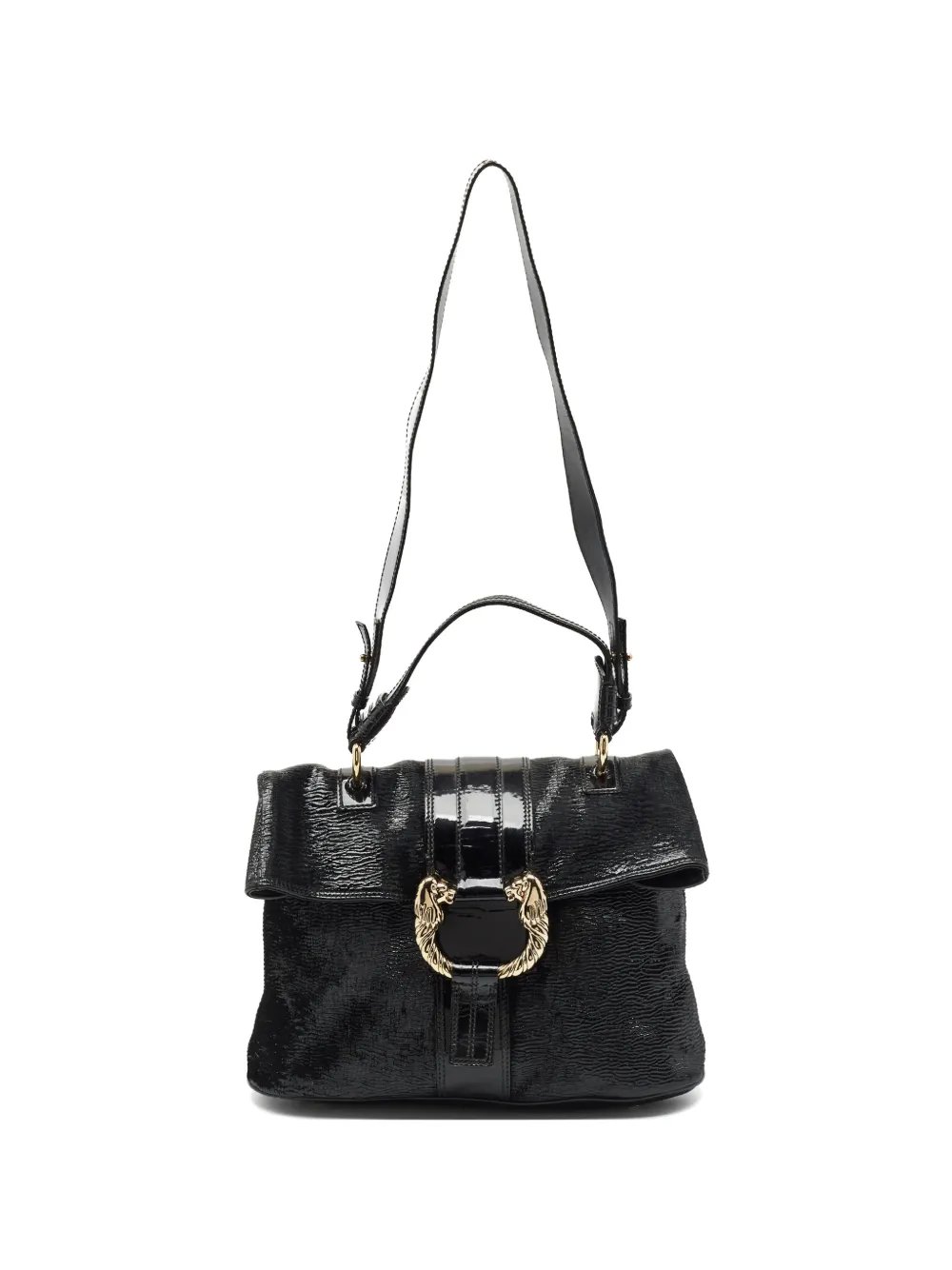 Bvlgari Leoni patent-leather shoulder bag