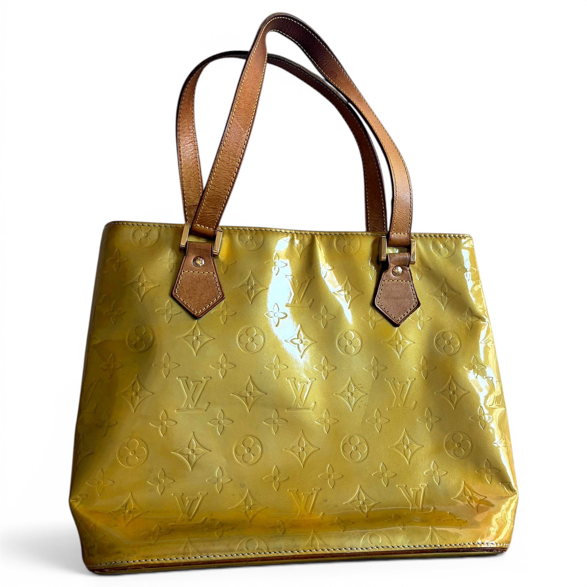 Houston patent leather handbag