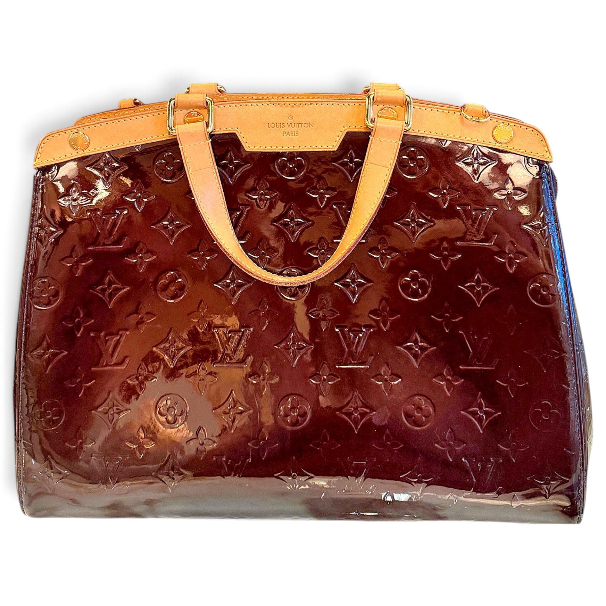 Bréa patent leather handbag