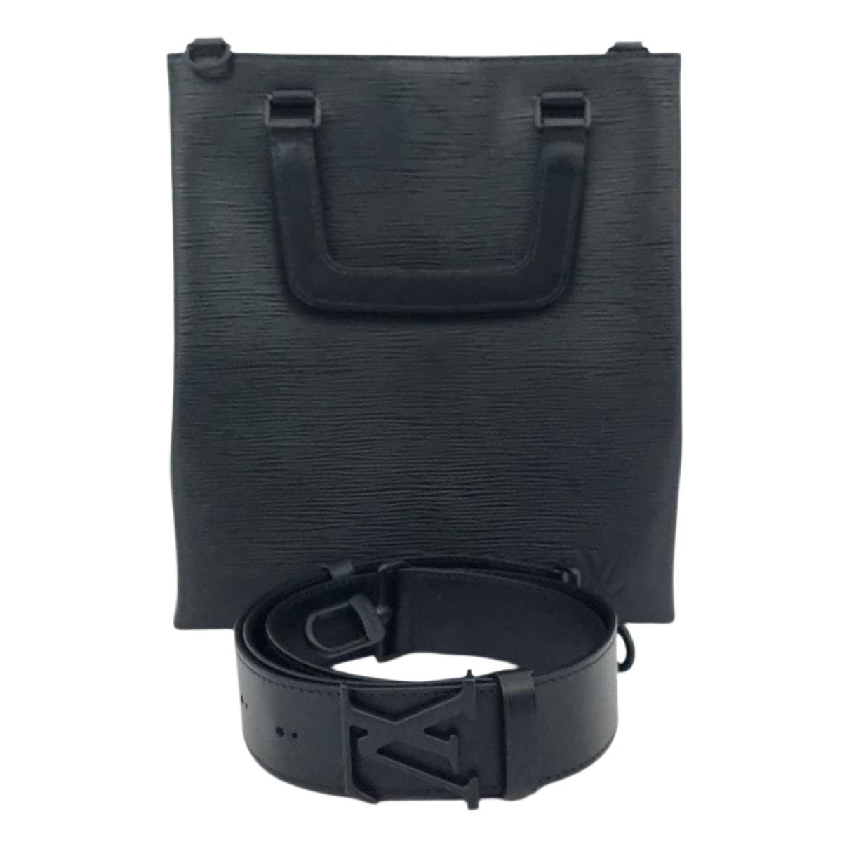 Leather clutch bag