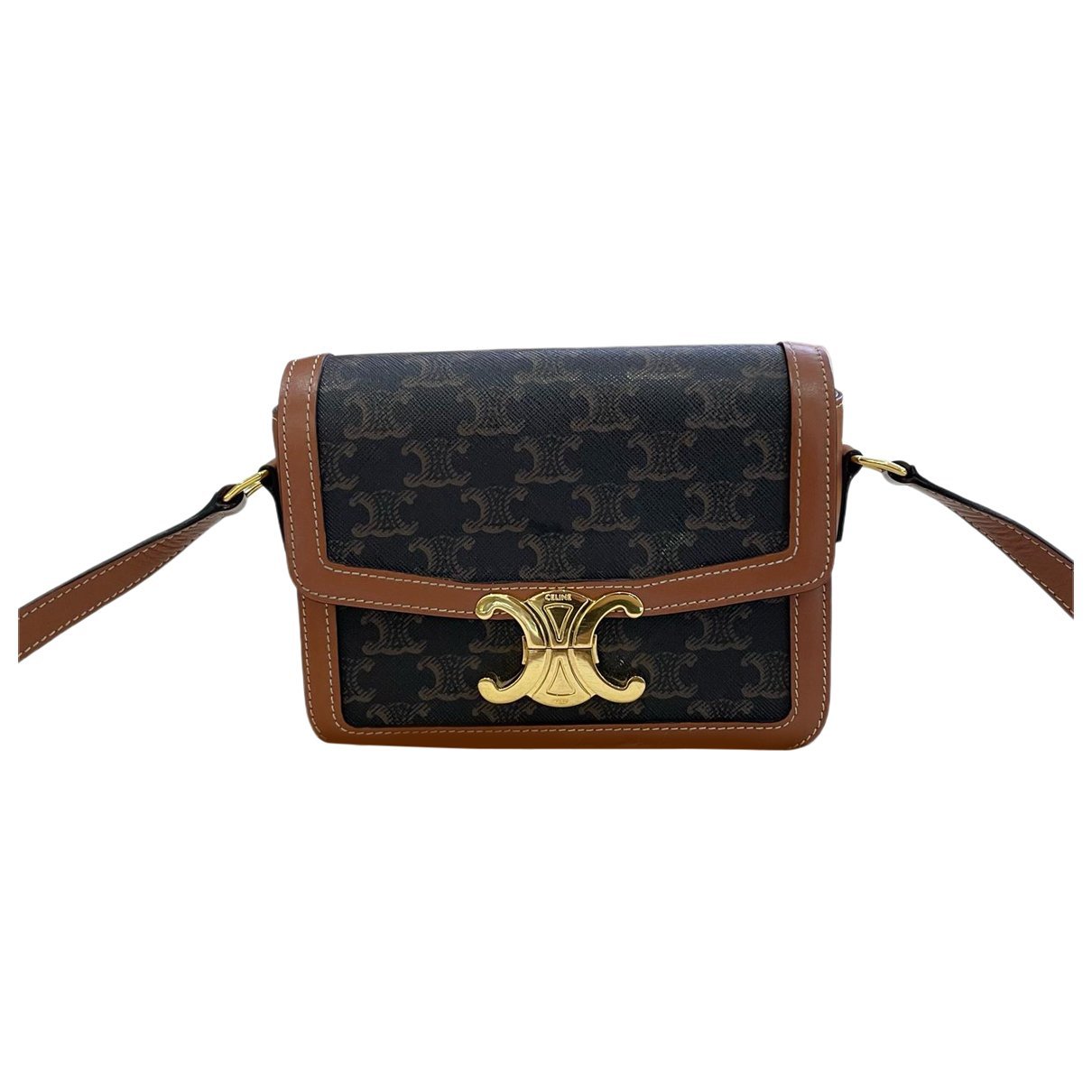 Triomphe leather handbag