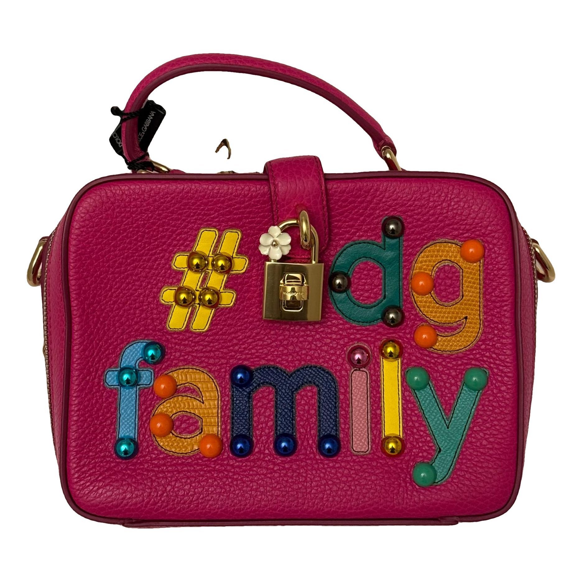 Dolce Box leather crossbody bag