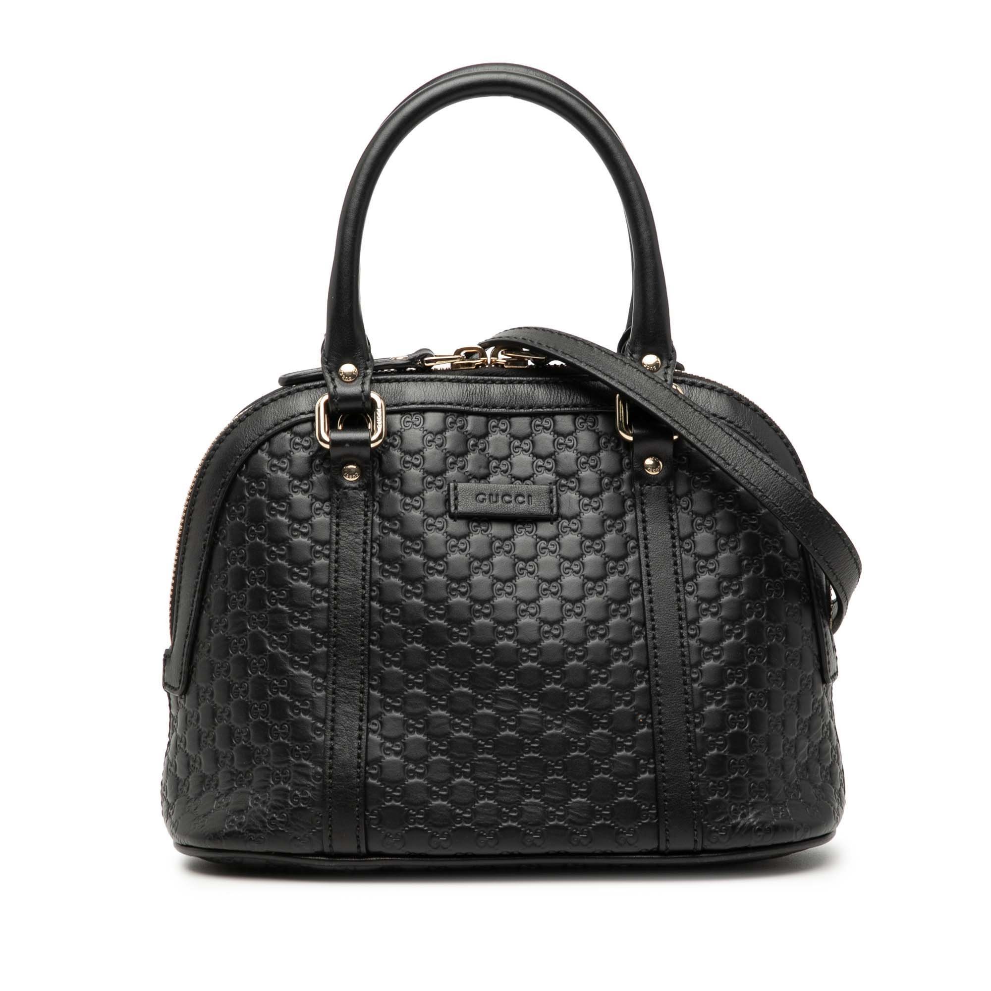 Dôme leather satchel