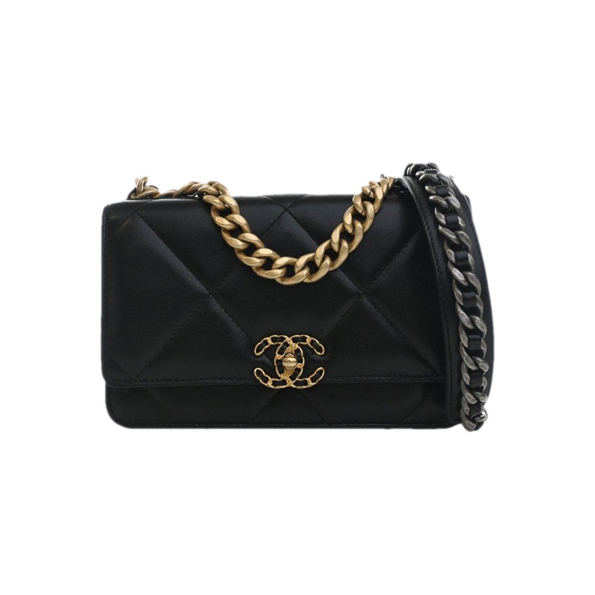 Wallet On Chain Chanel 19 leather crossbody bag