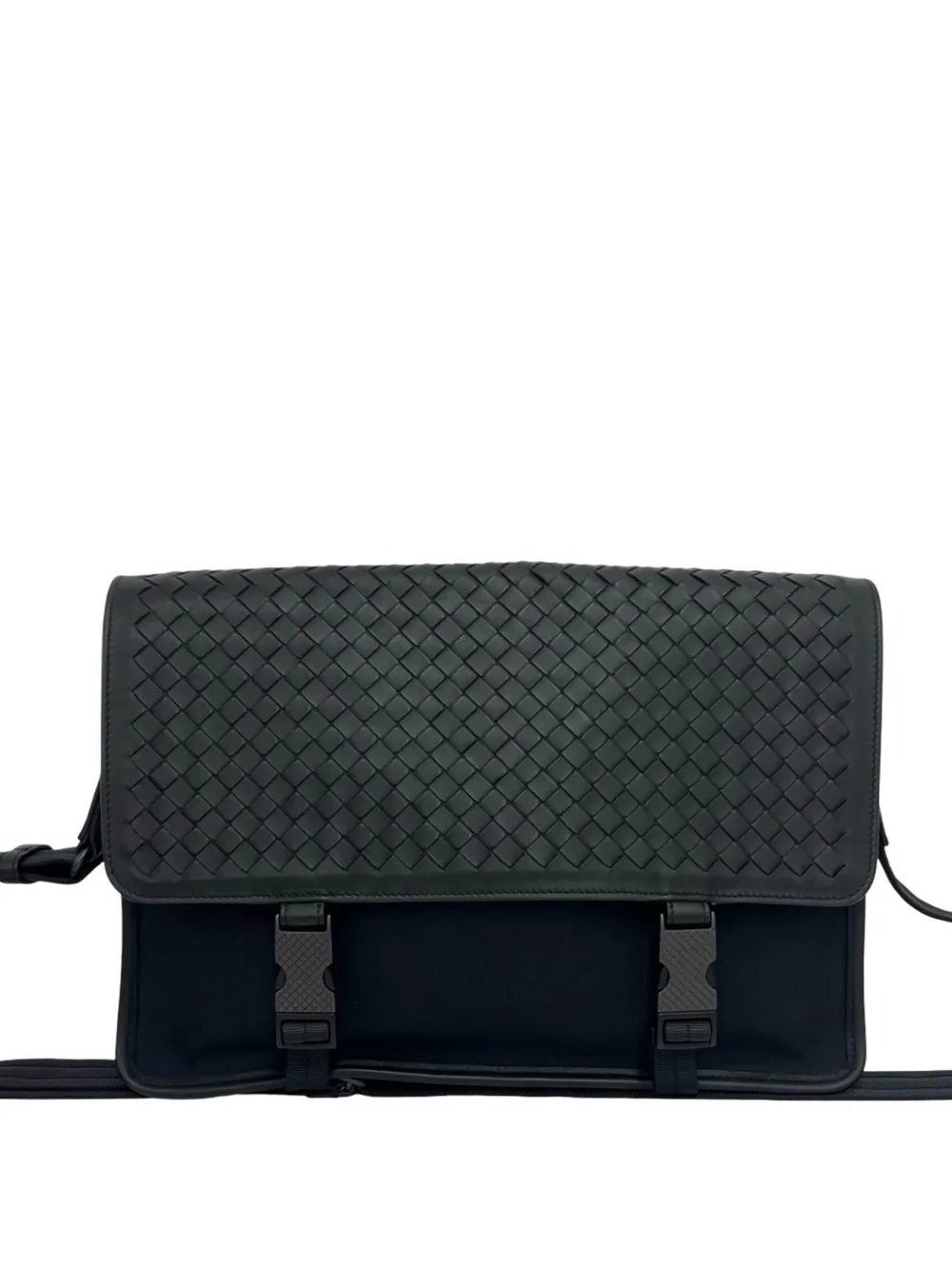 2012-2026 Nappa Intrecciato and Nylon Messenger Bag crossbody bag