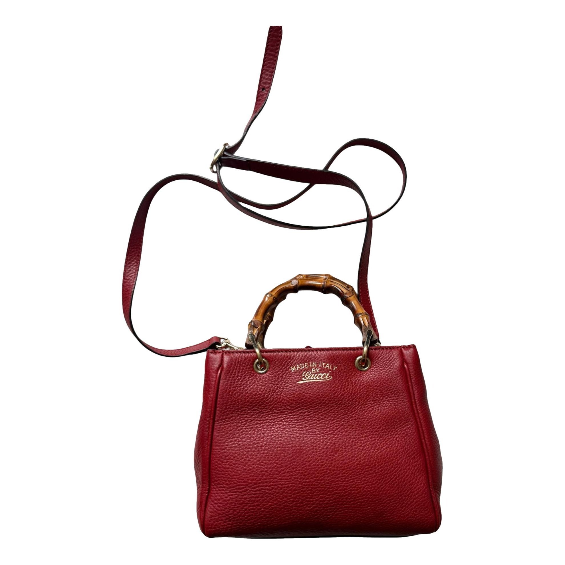Bamboo Shopper leather tote