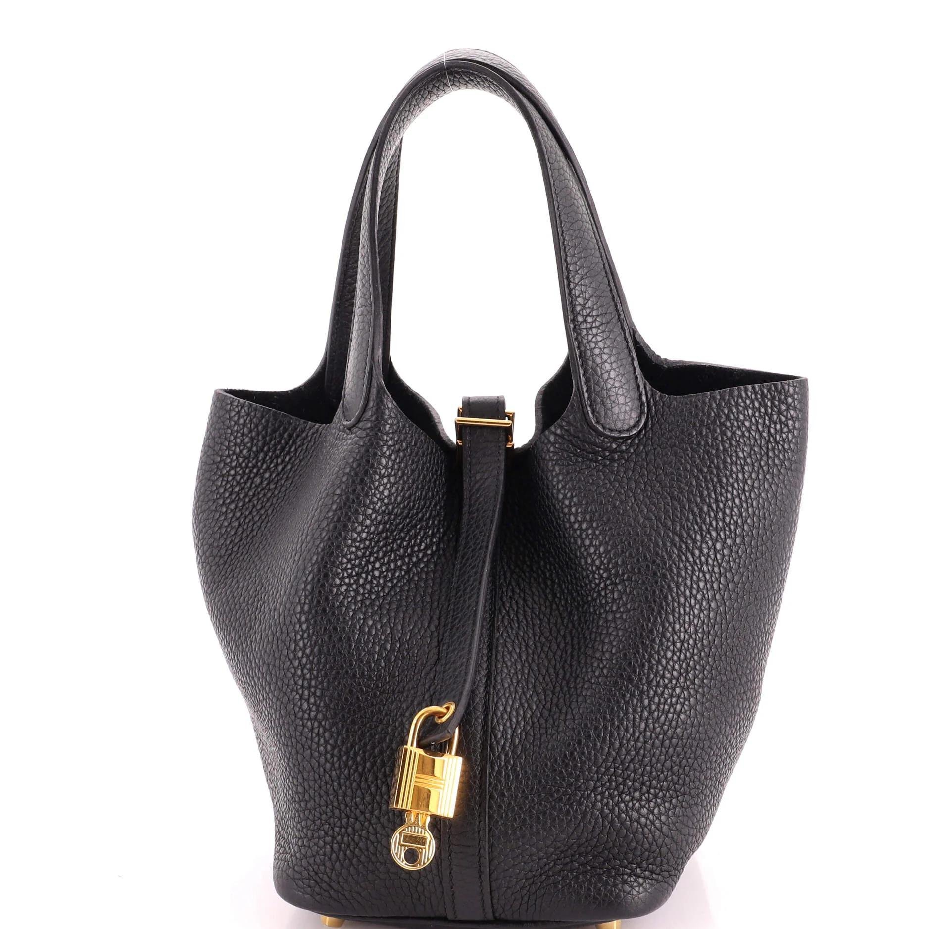 Picotin leather handbag