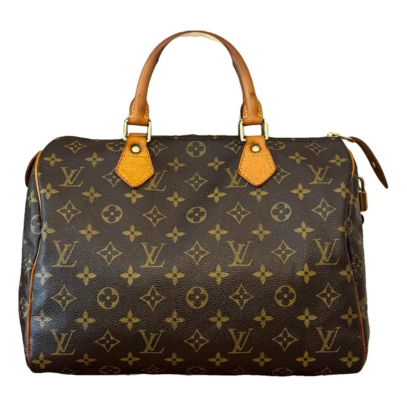 Speedy leather handbag