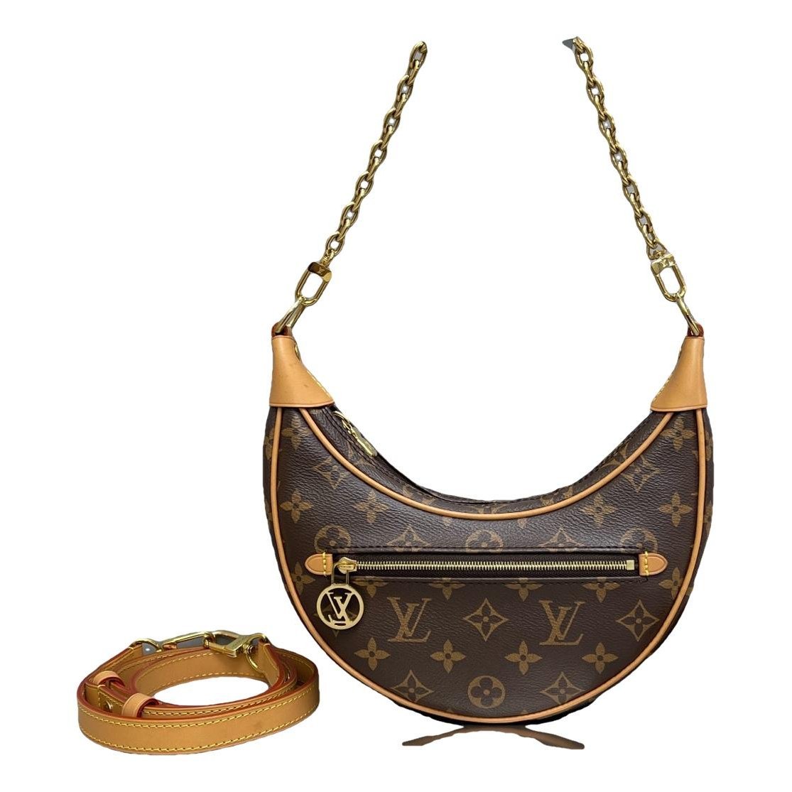 Loop leather handbag