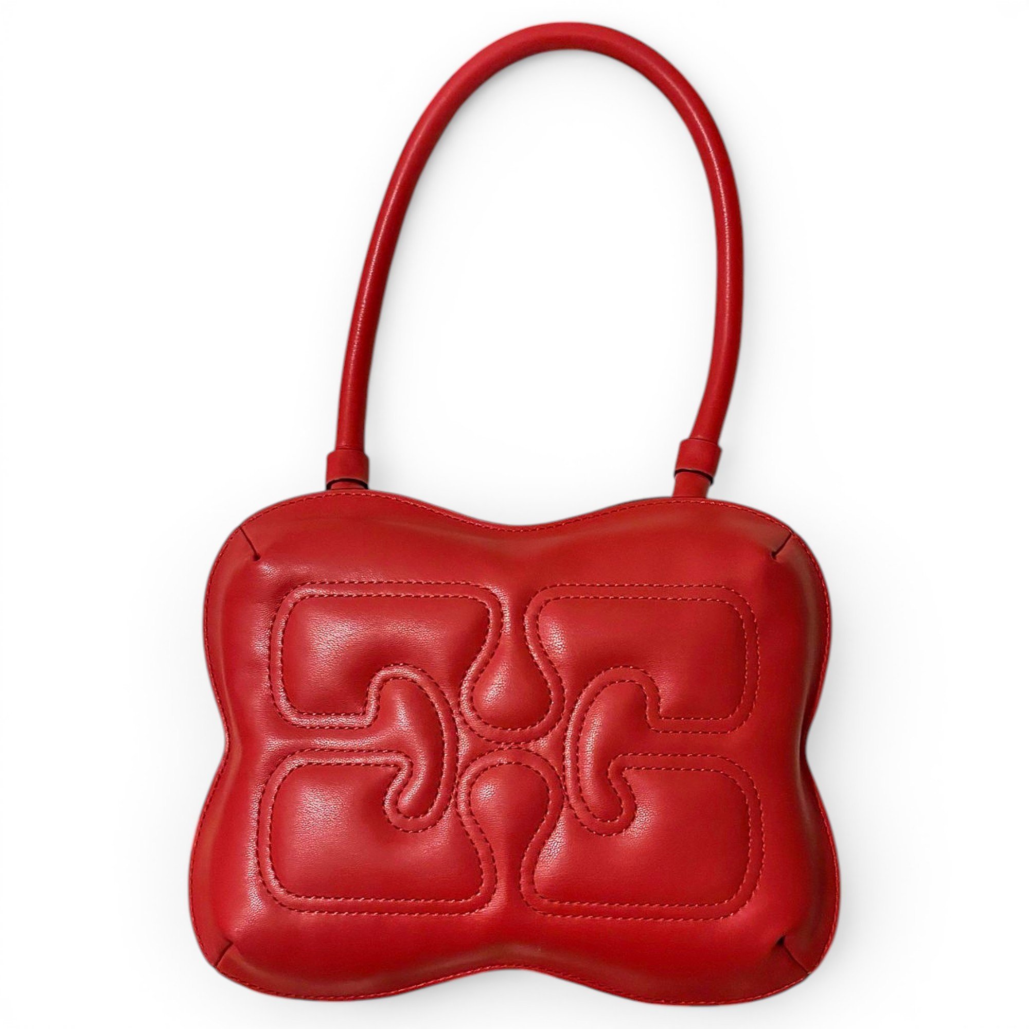 Butterfly leather handbag