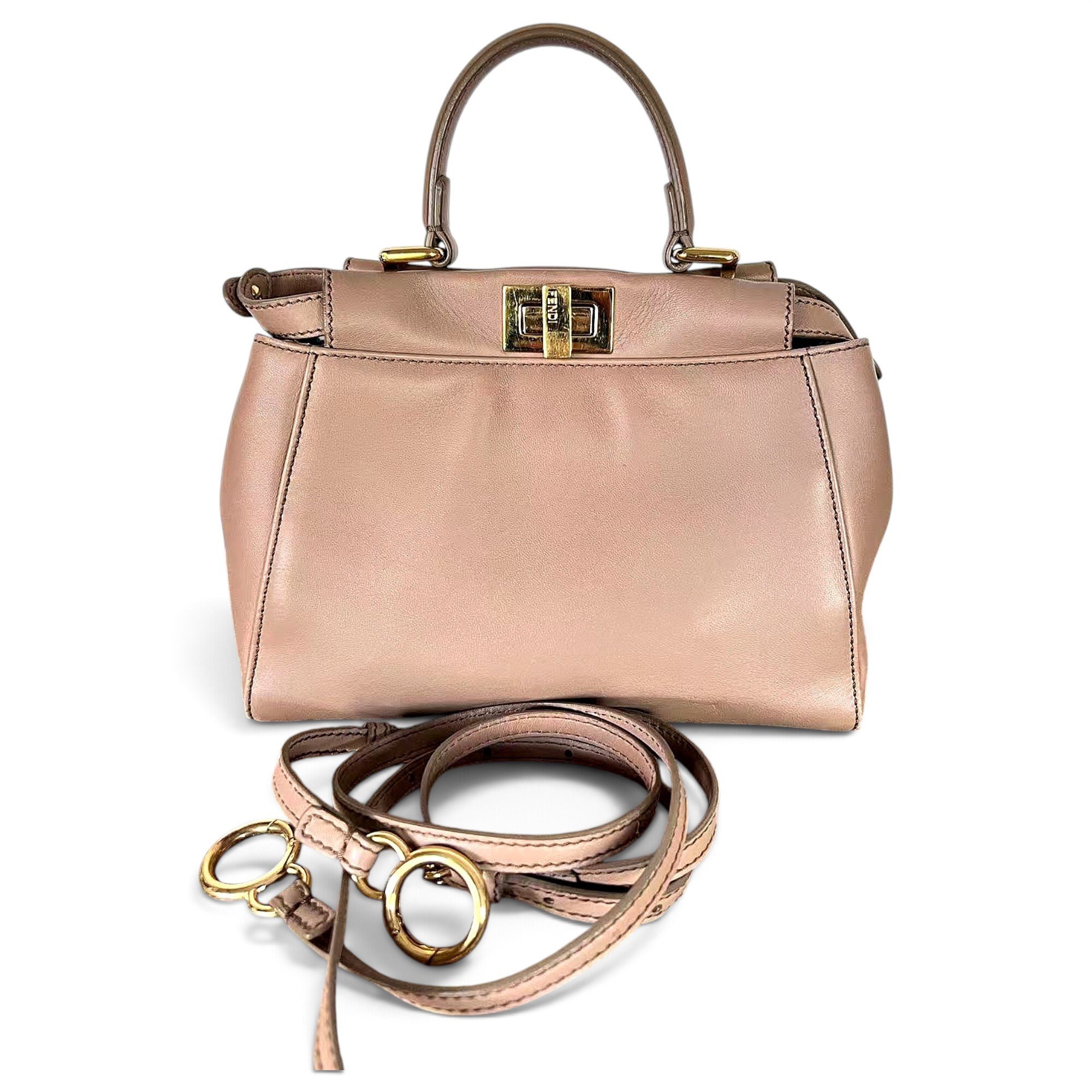 Peekaboo leather handbag