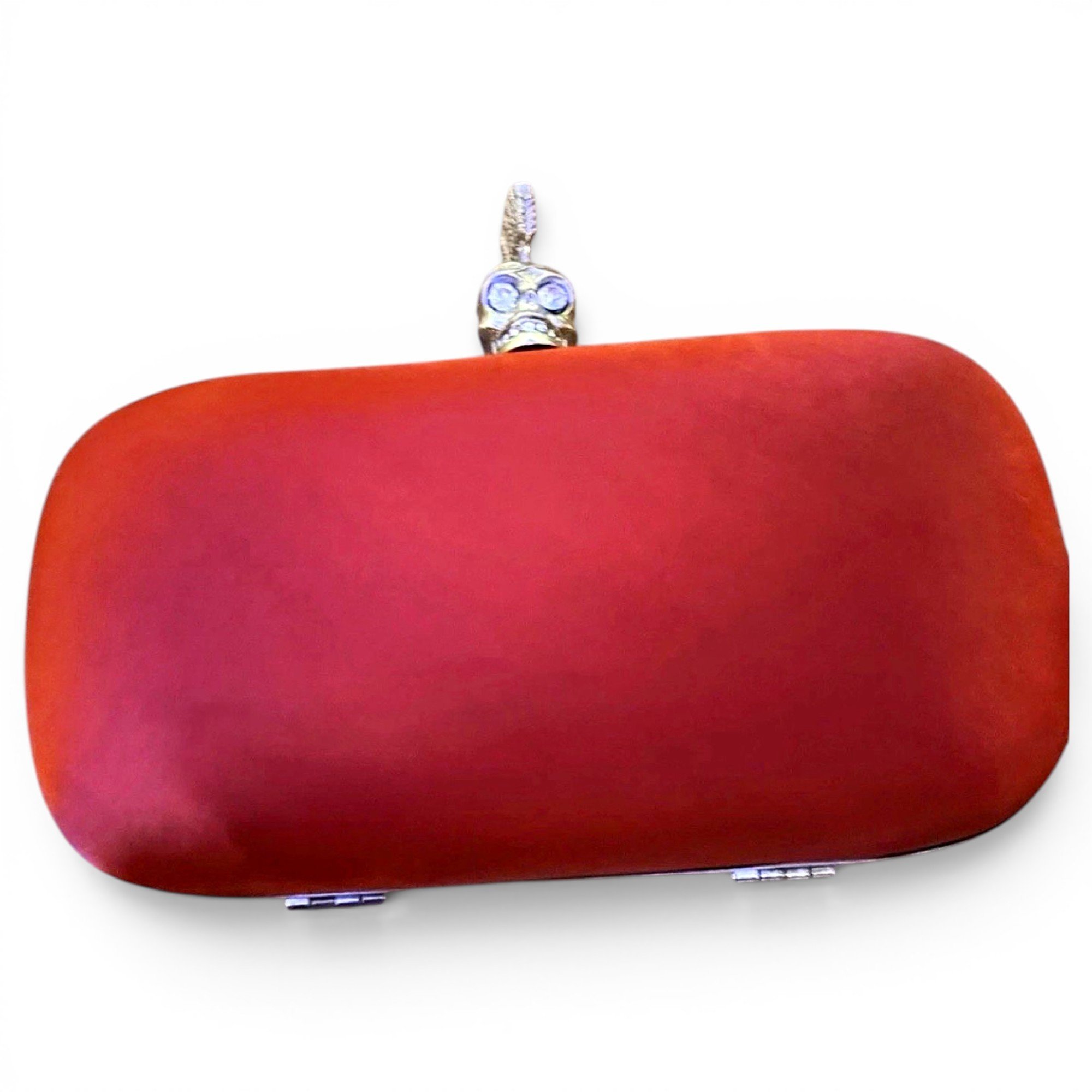 Skull cloth clutch bag