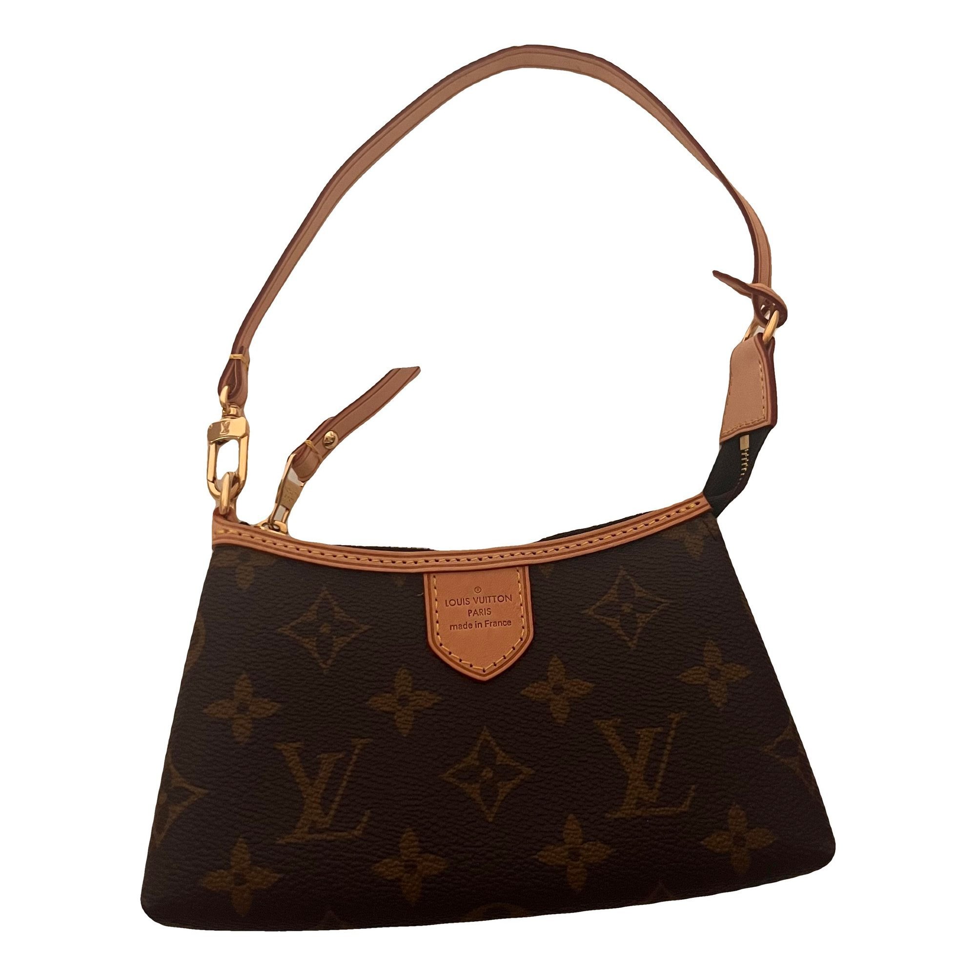 Leather clutch bag