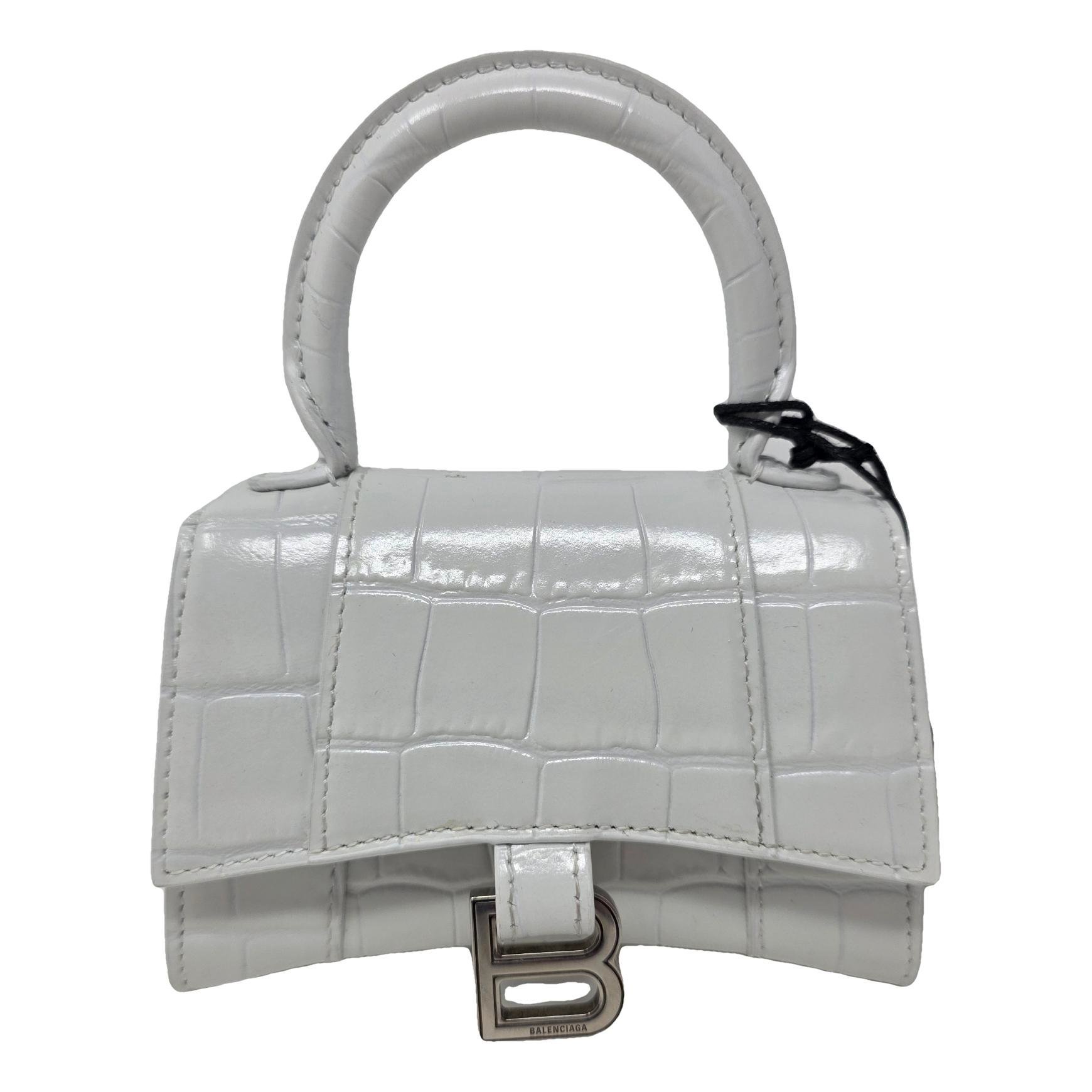 Hourglass leather crossbody bag
