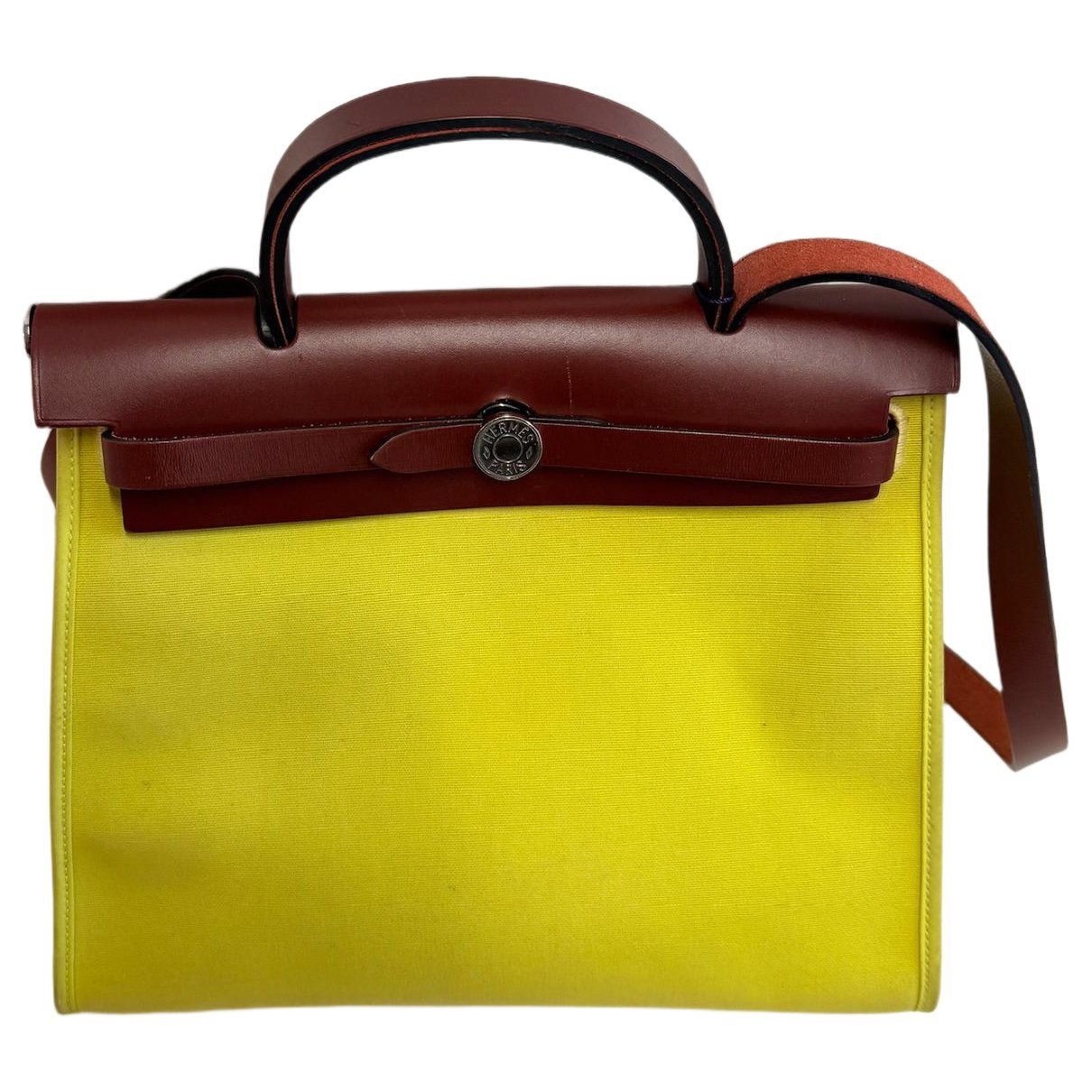 Hermes Herbag Handbag Lime