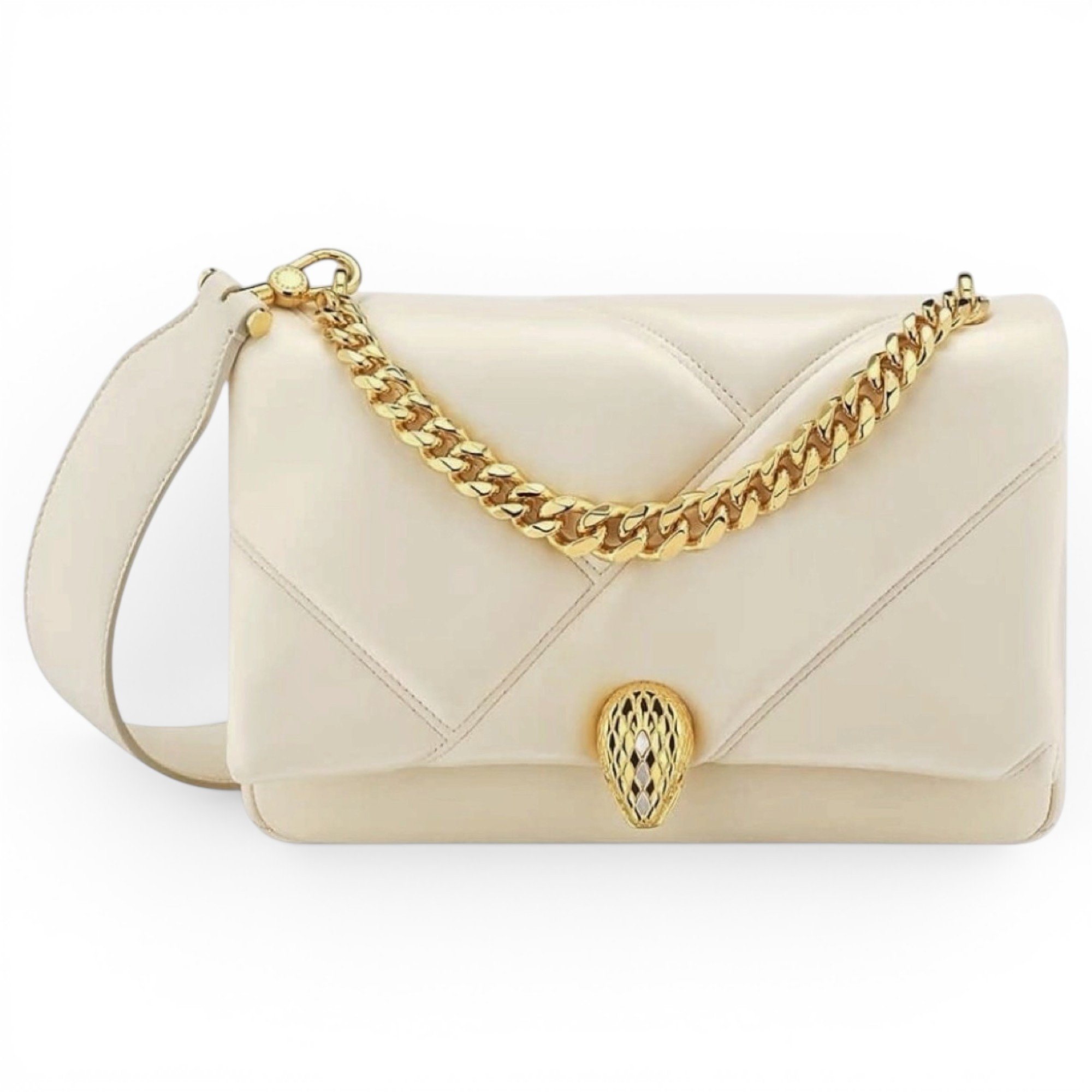 Serpenti leather handbag
