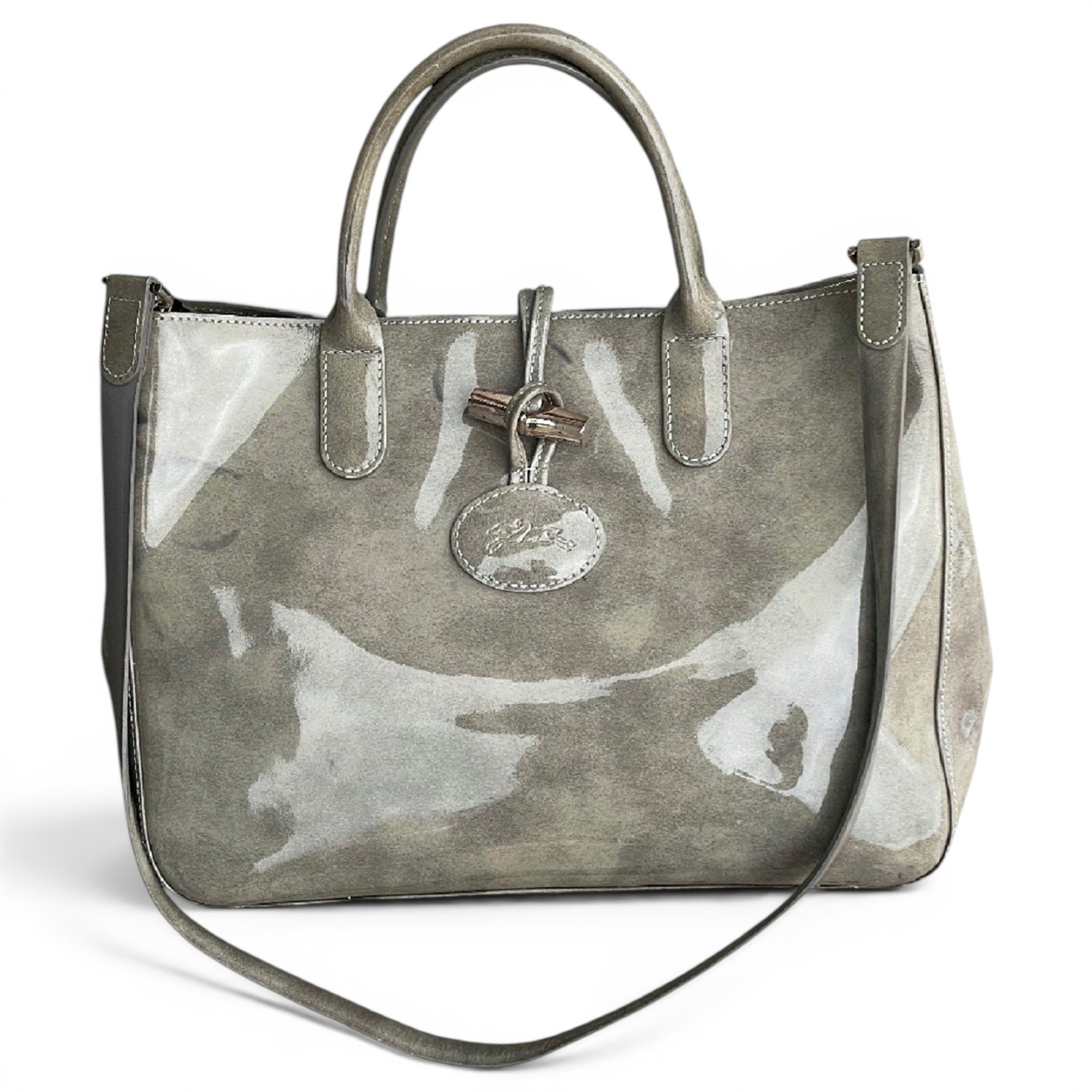 Roseau patent leather handbag