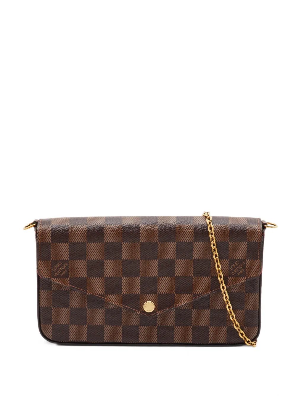 Felicie Damier Ebene clutch bag