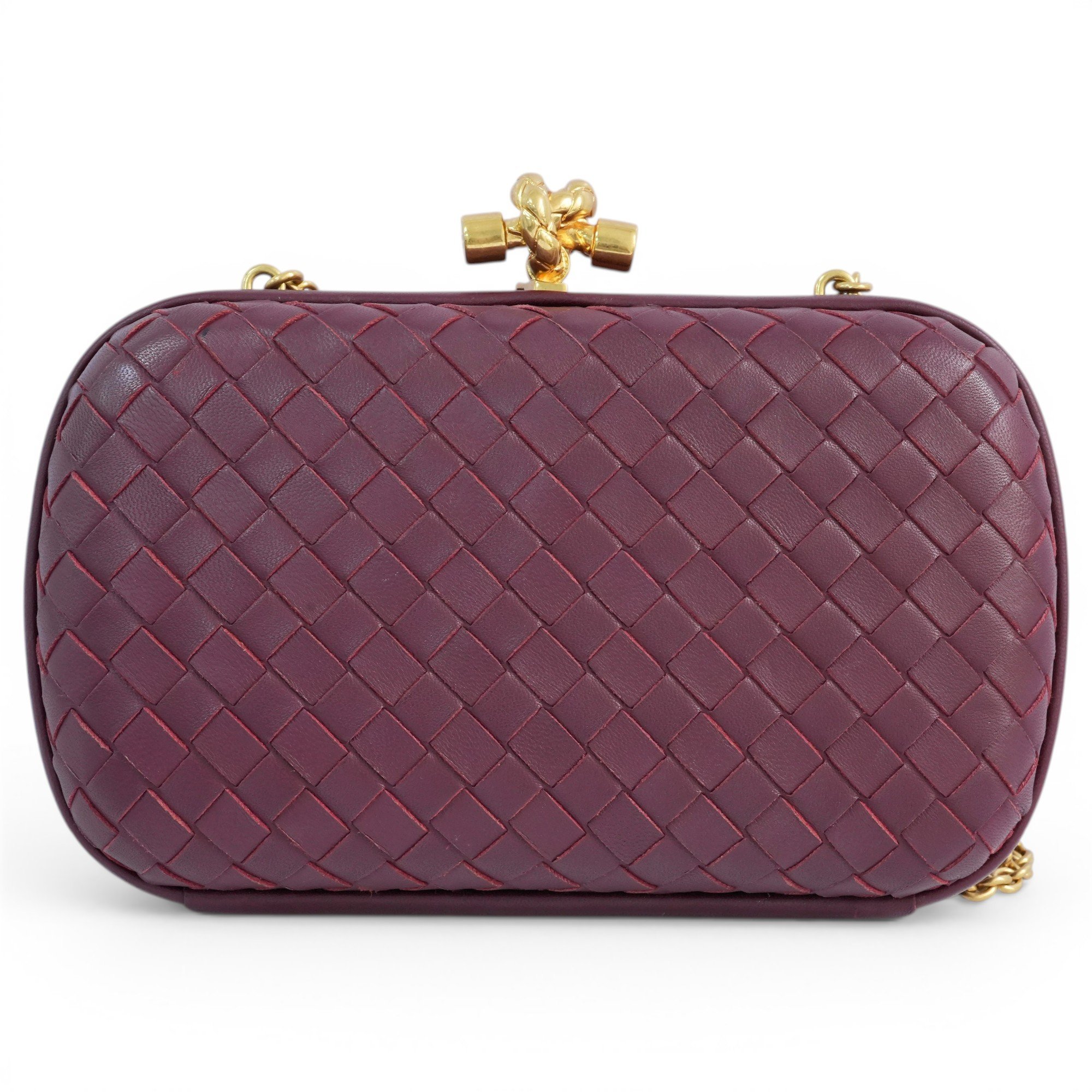 Pochette Knot leather crossbody bag