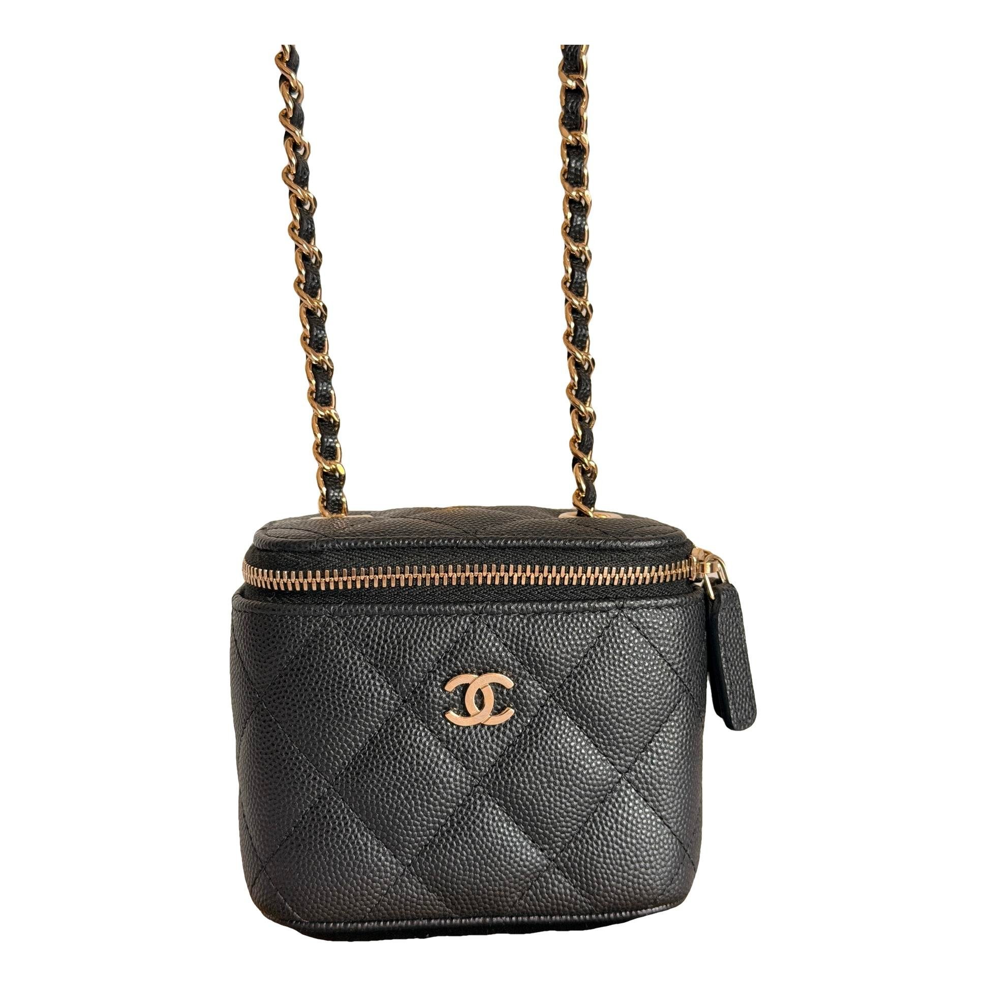 Trendy CC Vanity leather handbag