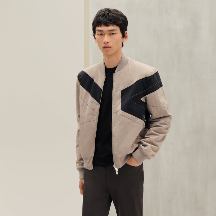 Galet "Casaque" Reversible Rib-trim Jacket