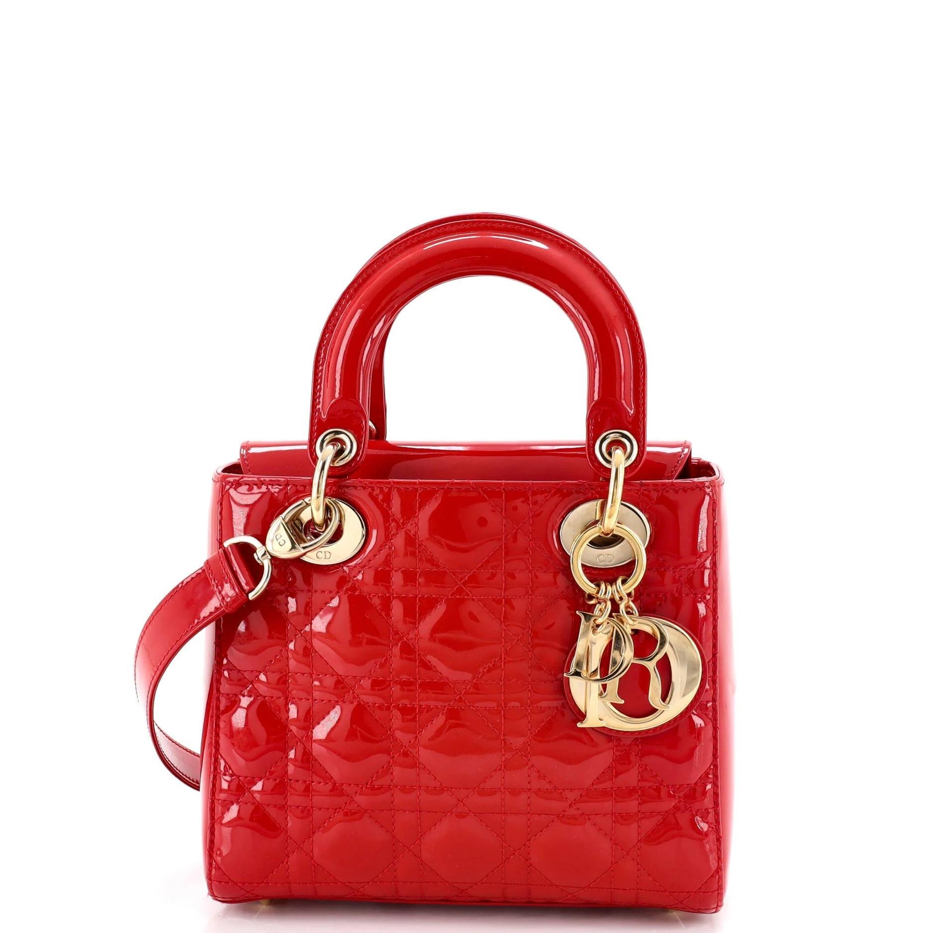 Patent leather handbag