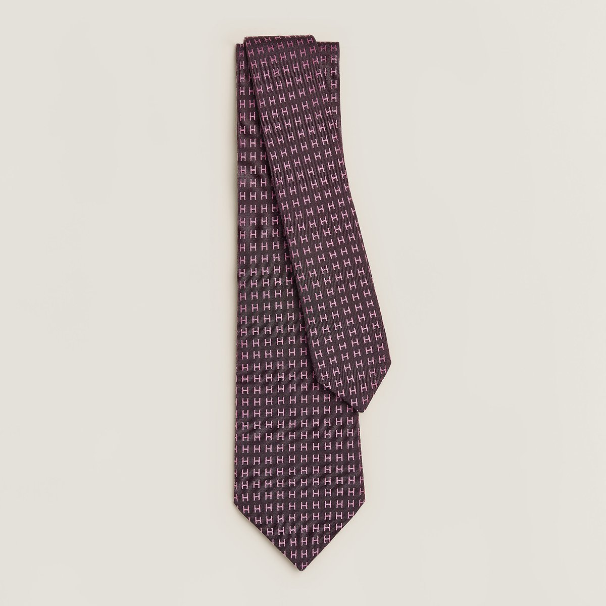 Cerise Noire Faconnee H Bicolore Tie