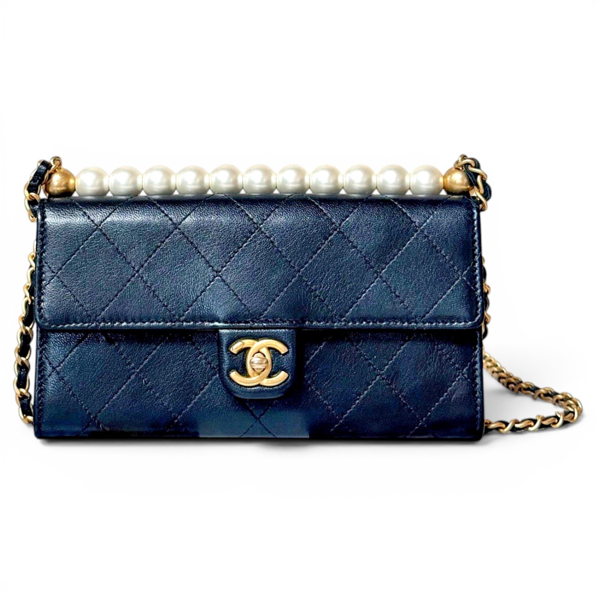 Wallet On Chain Timeless/Classique leather crossbody bag