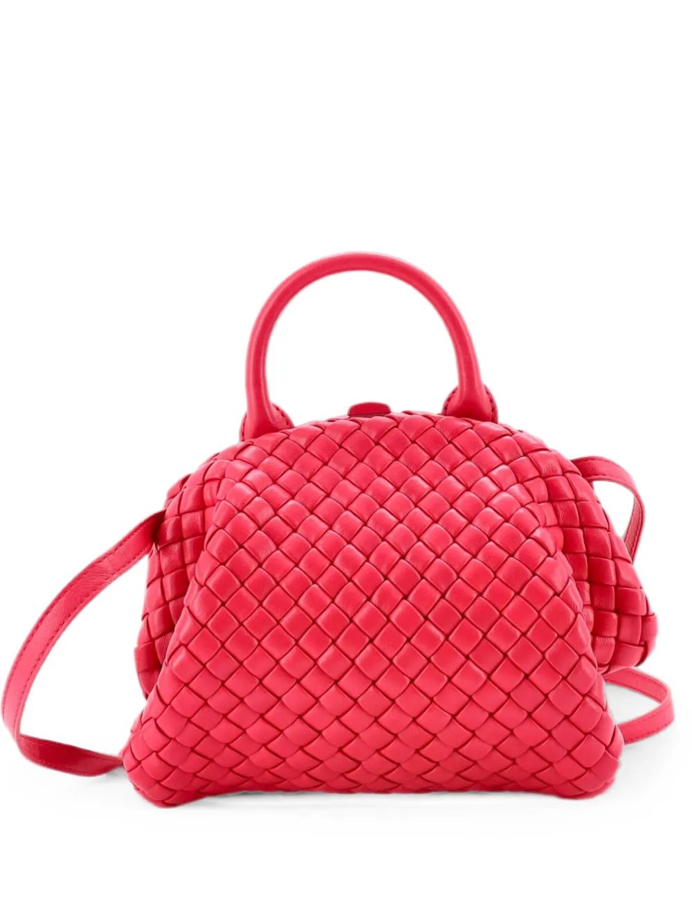Padded Handle Tote Intrecciato Nappa Mini satchel