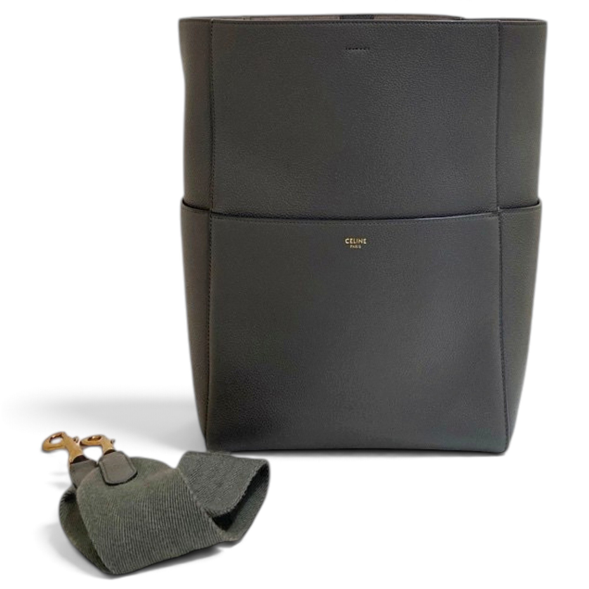 Seau Sangle leather handbag