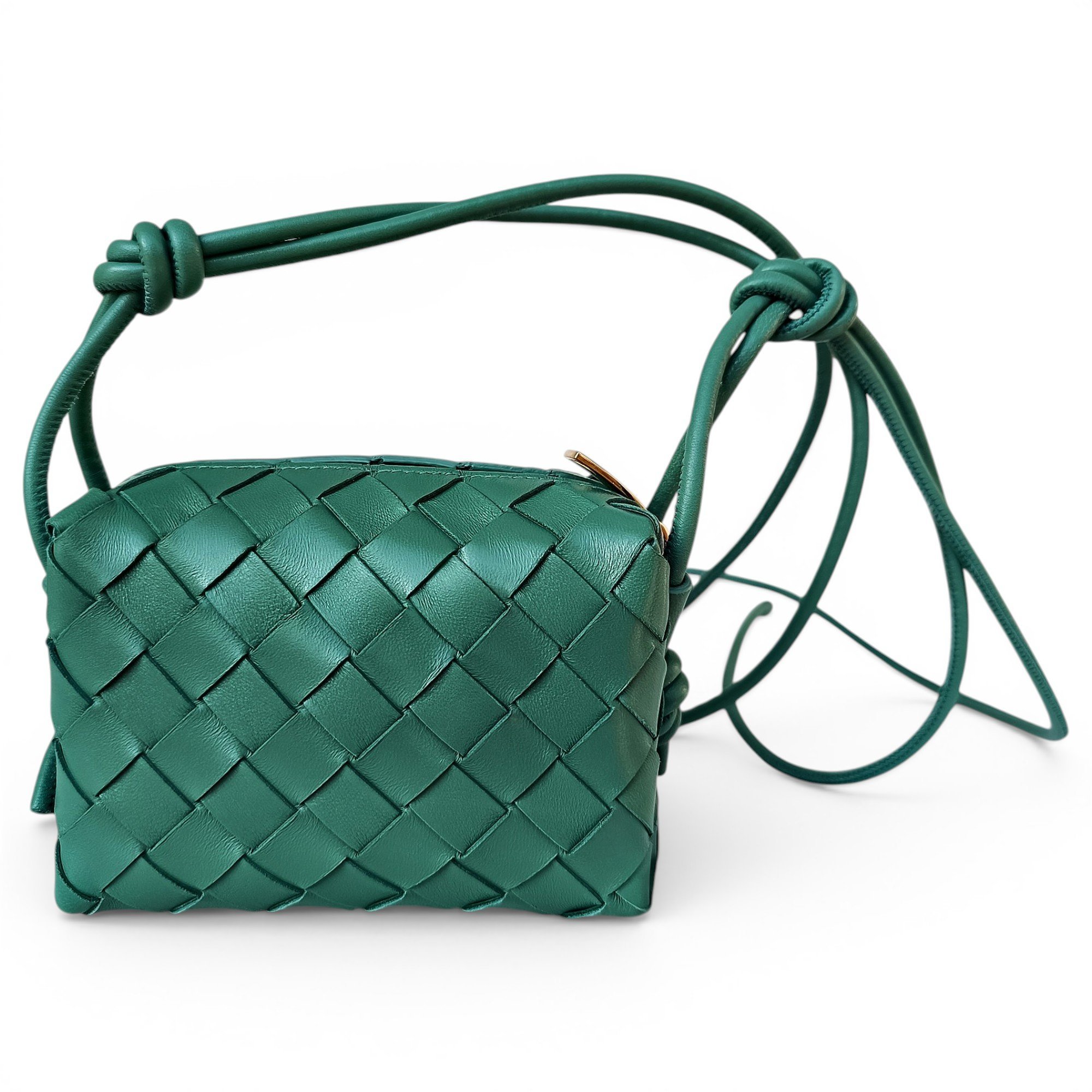 Loop leather handbag