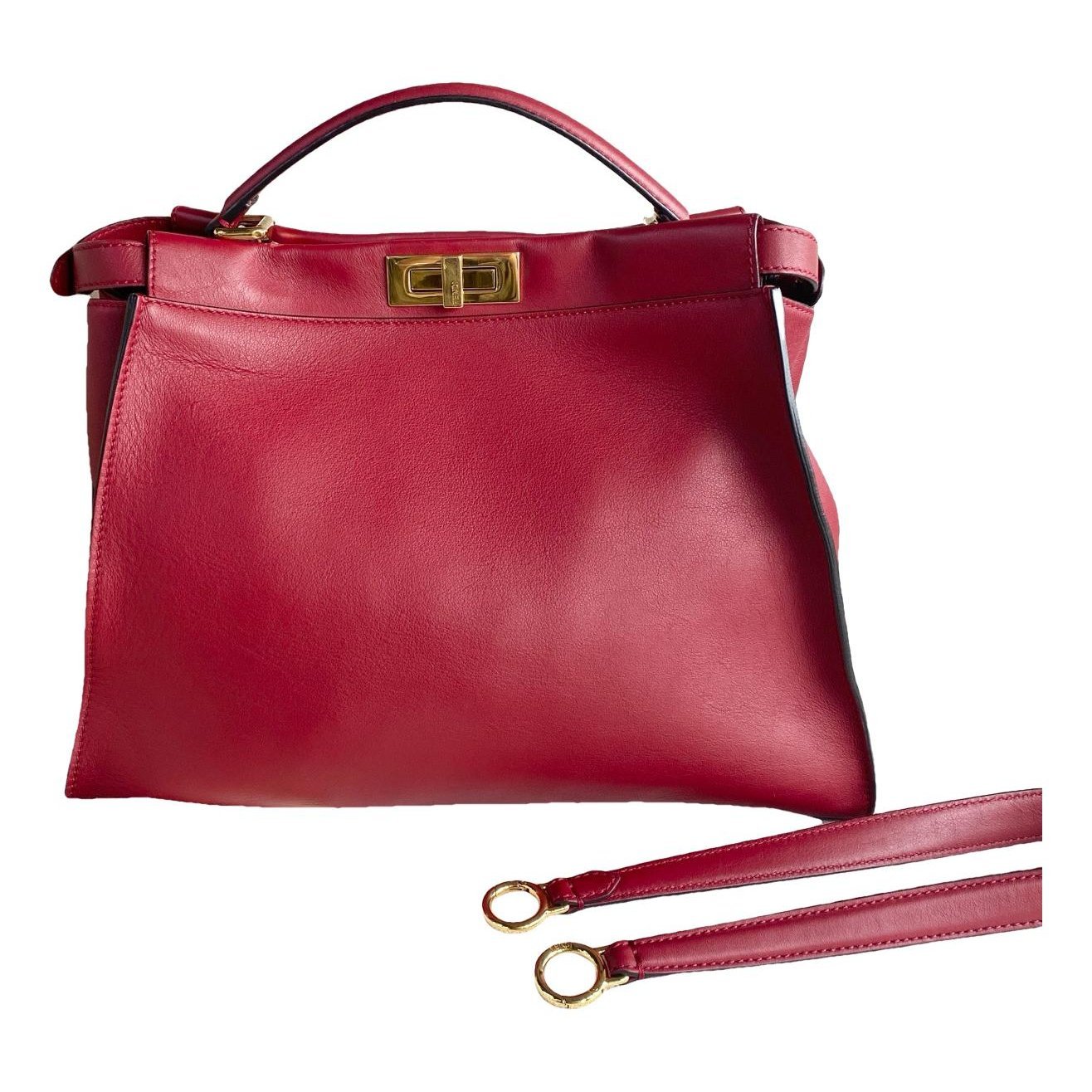 Peekaboo leather handbag