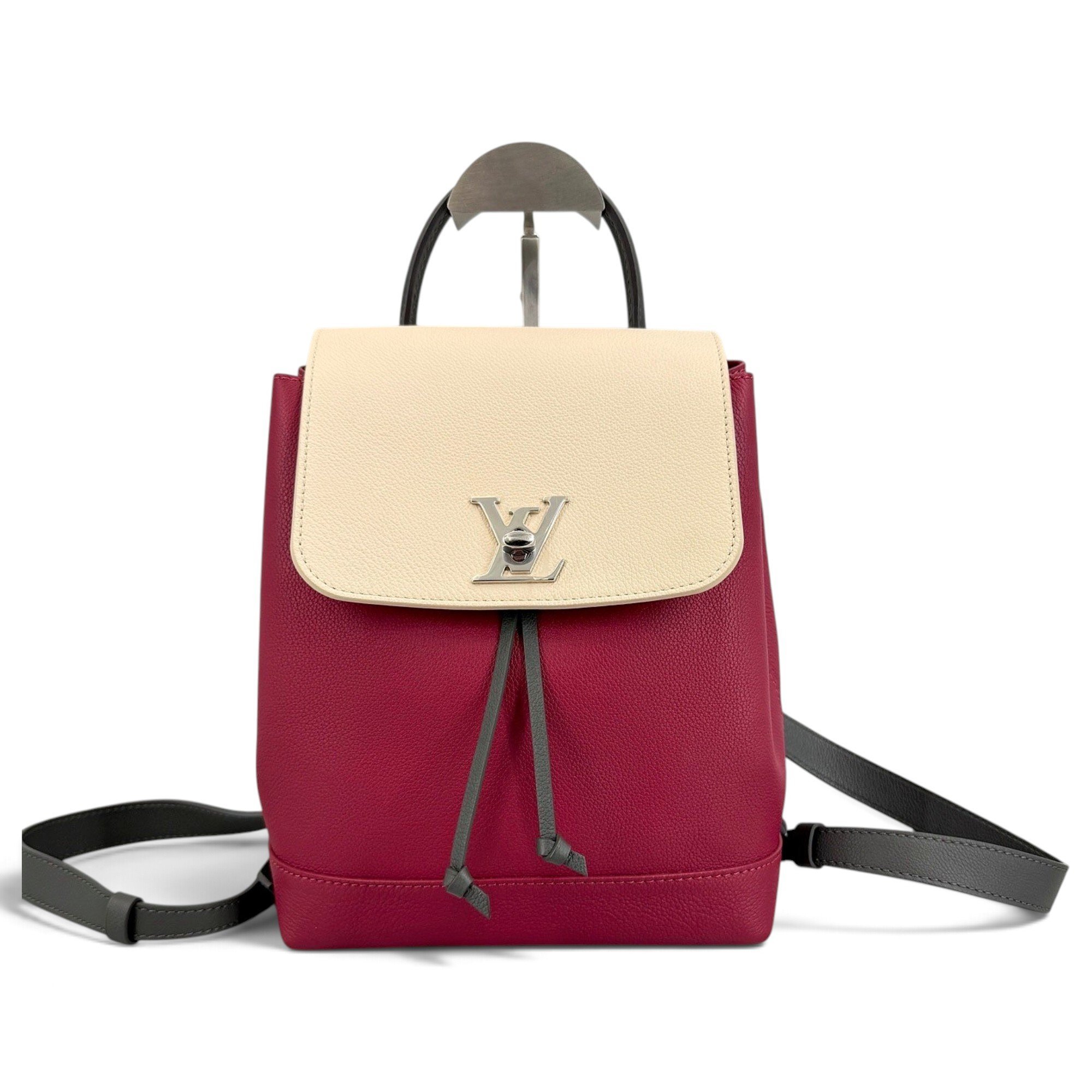 Lockme leather backpack