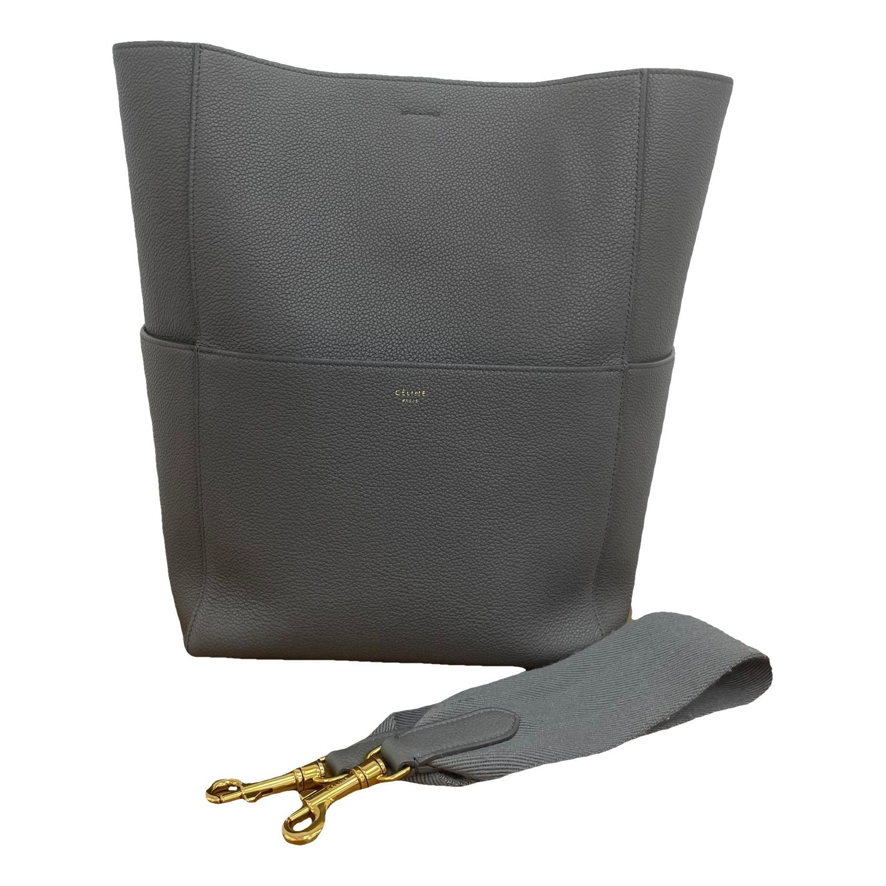 Seau Sangle leather handbag