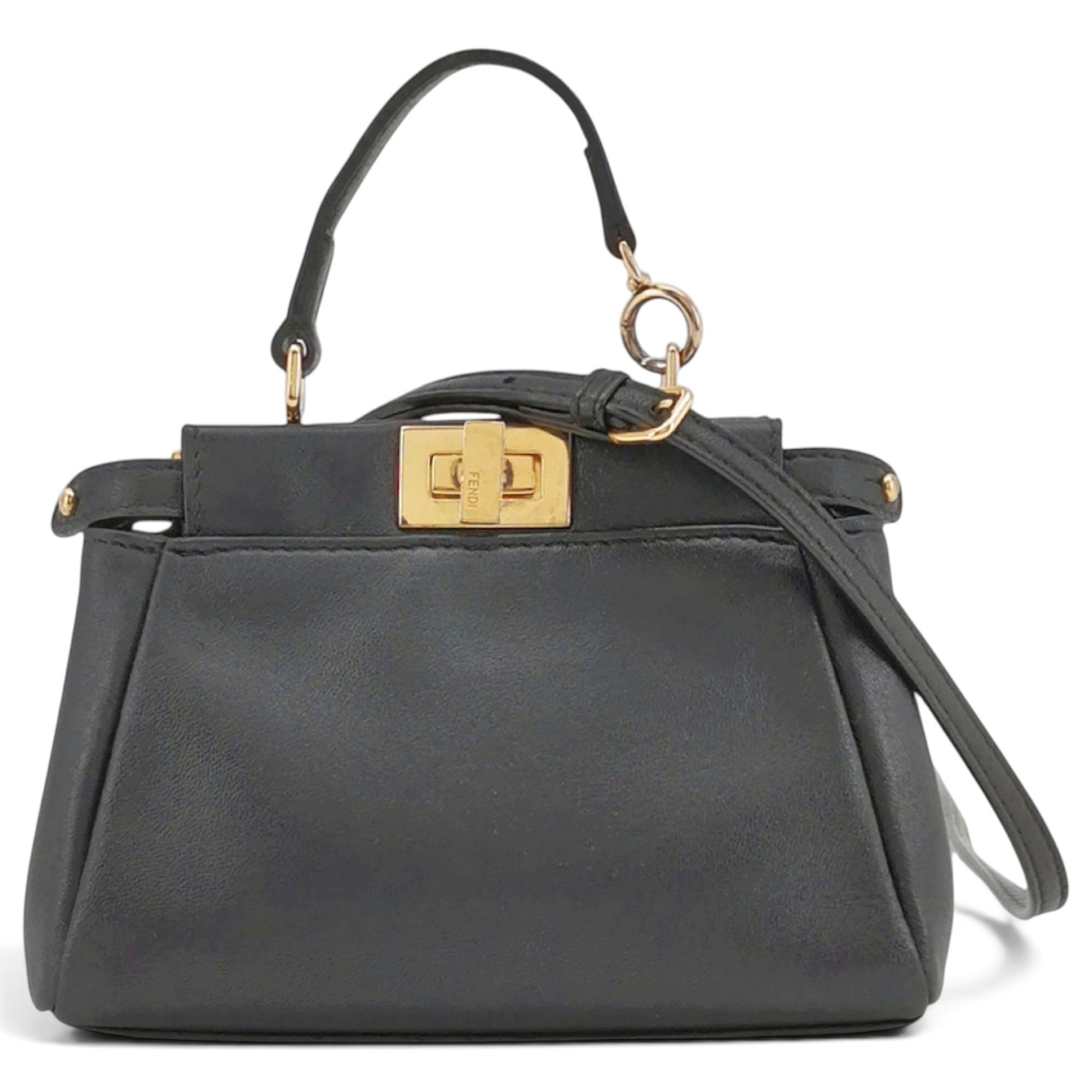 Peekaboo leather handbag
