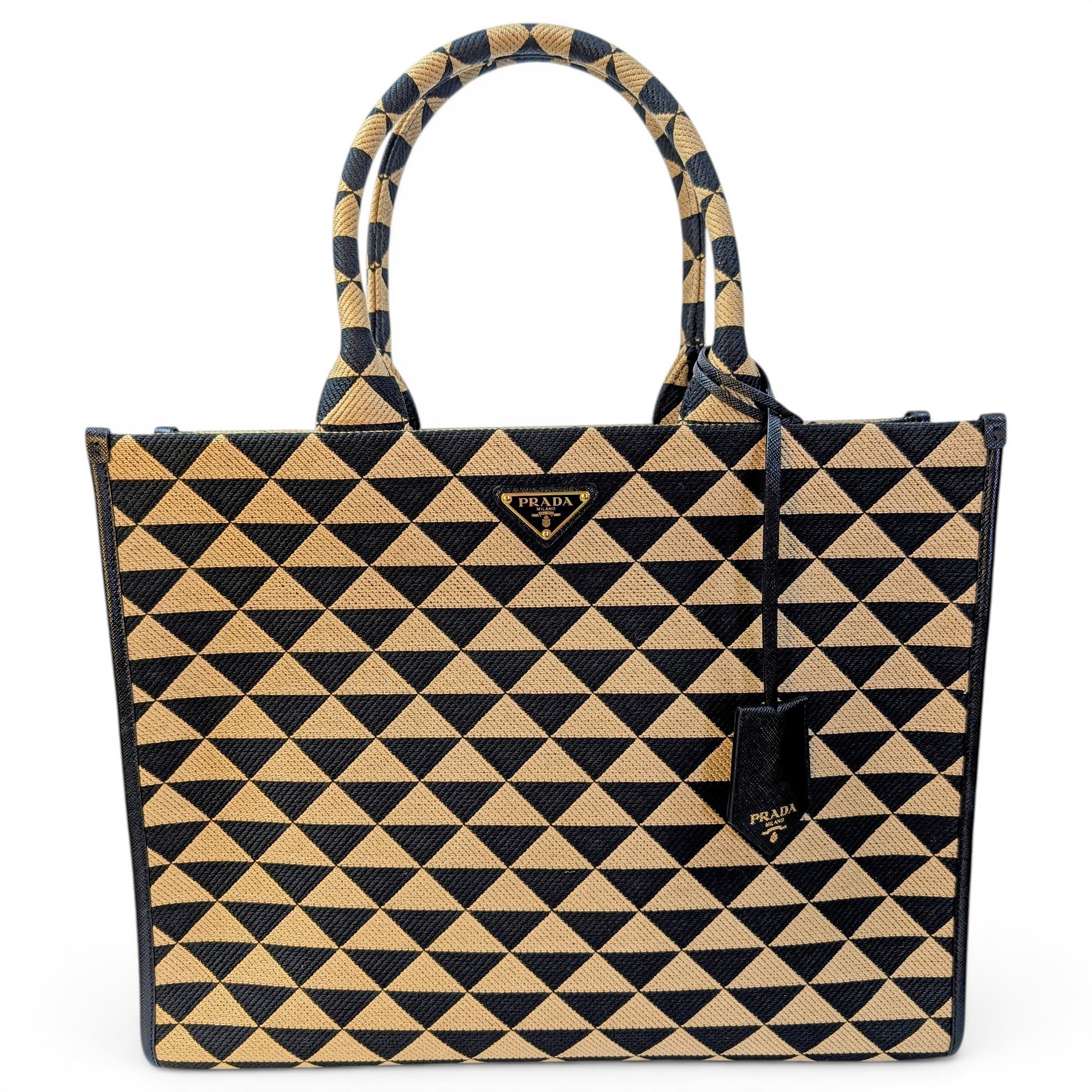 Pyramid cloth tote