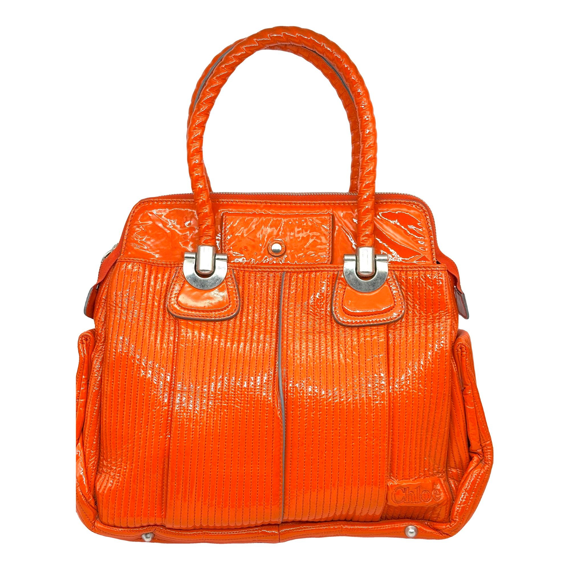 Héloise patent leather tote