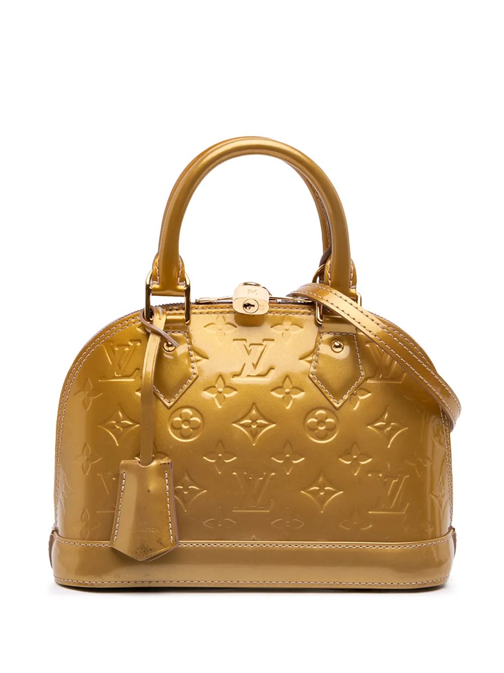 2012 Monogram Vernis Alma BB satchel