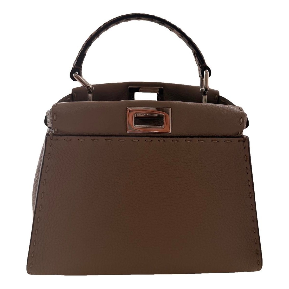 Peekaboo leather handbag