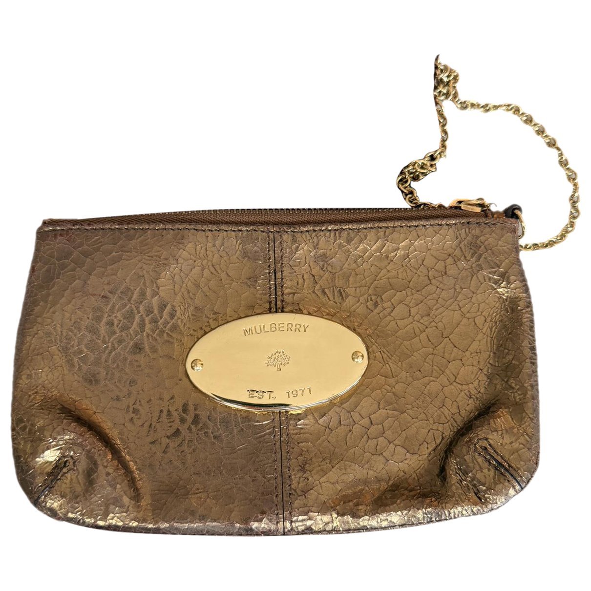 Mulberry Darley leather clutch bag