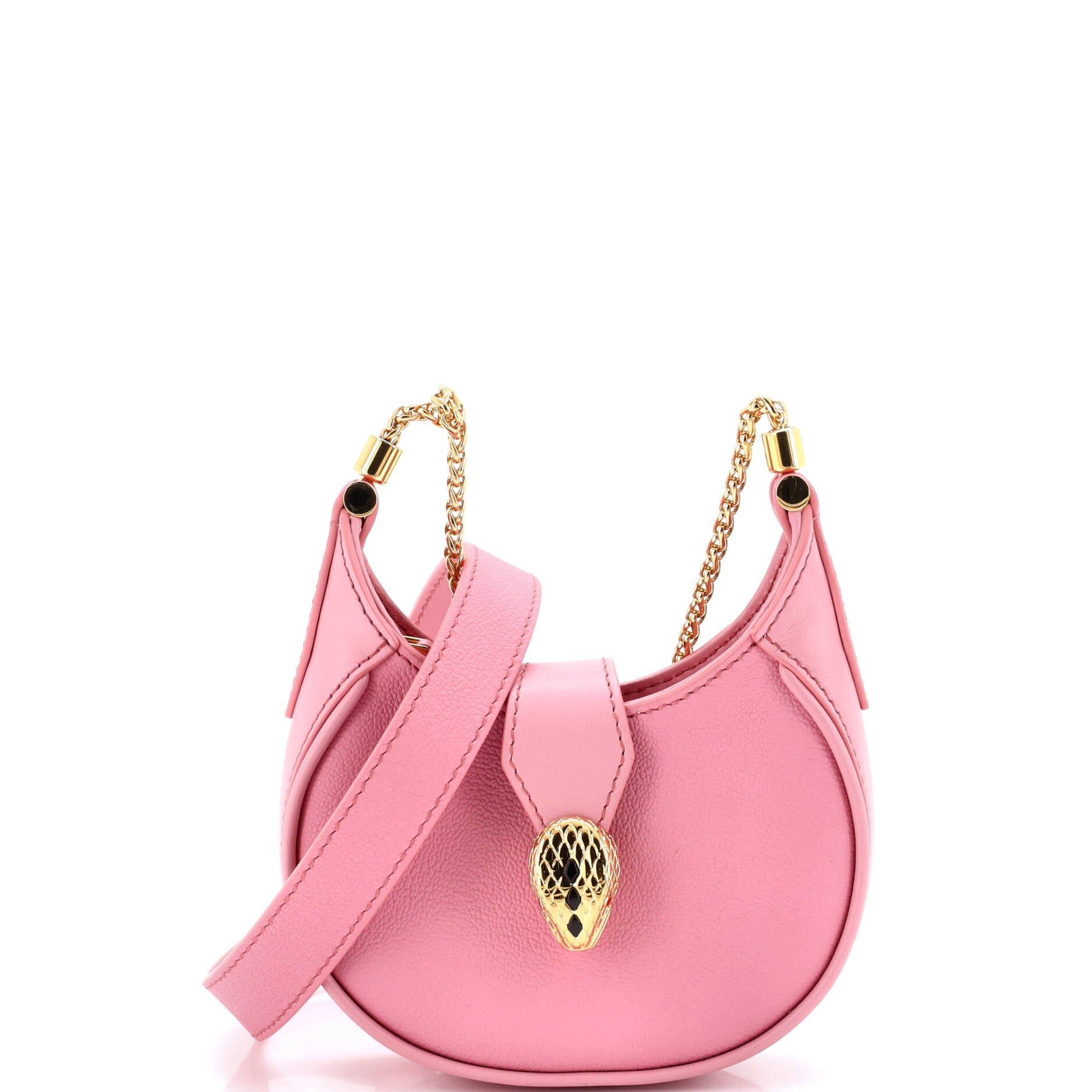 Bvlgari Serpenti Ellipse Crossbody Bag Leather Micro