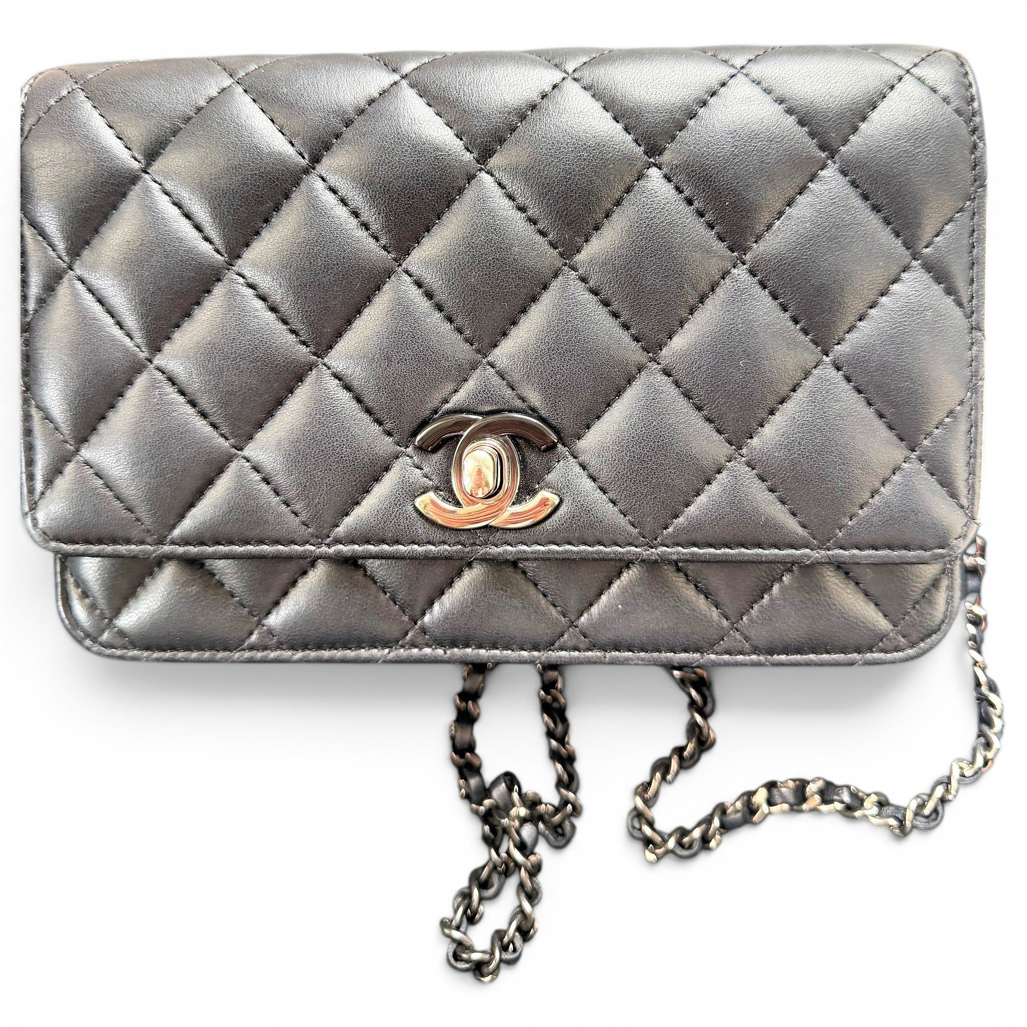 Wallet On Chain Timeless/Classique leather handbag
