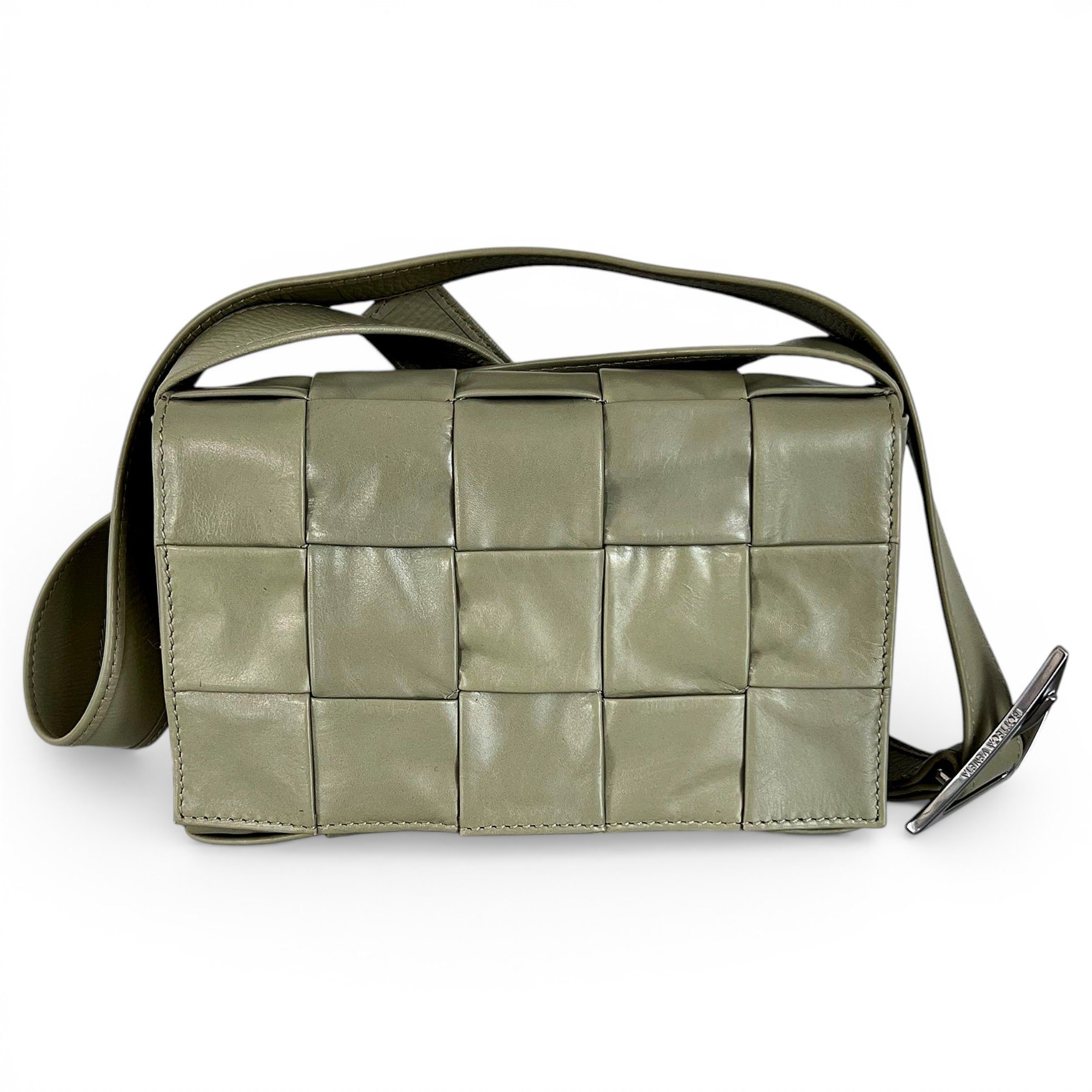 Cassette leather crossbody bag